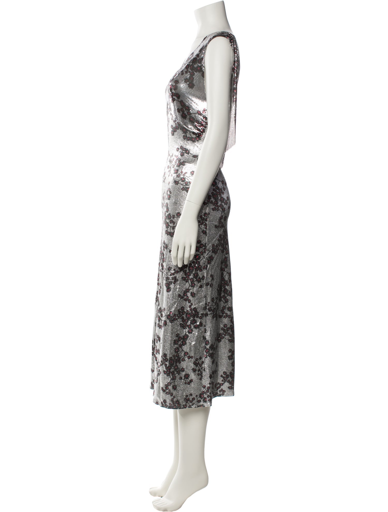 Paco Rabanne Printed Midi Length Dress