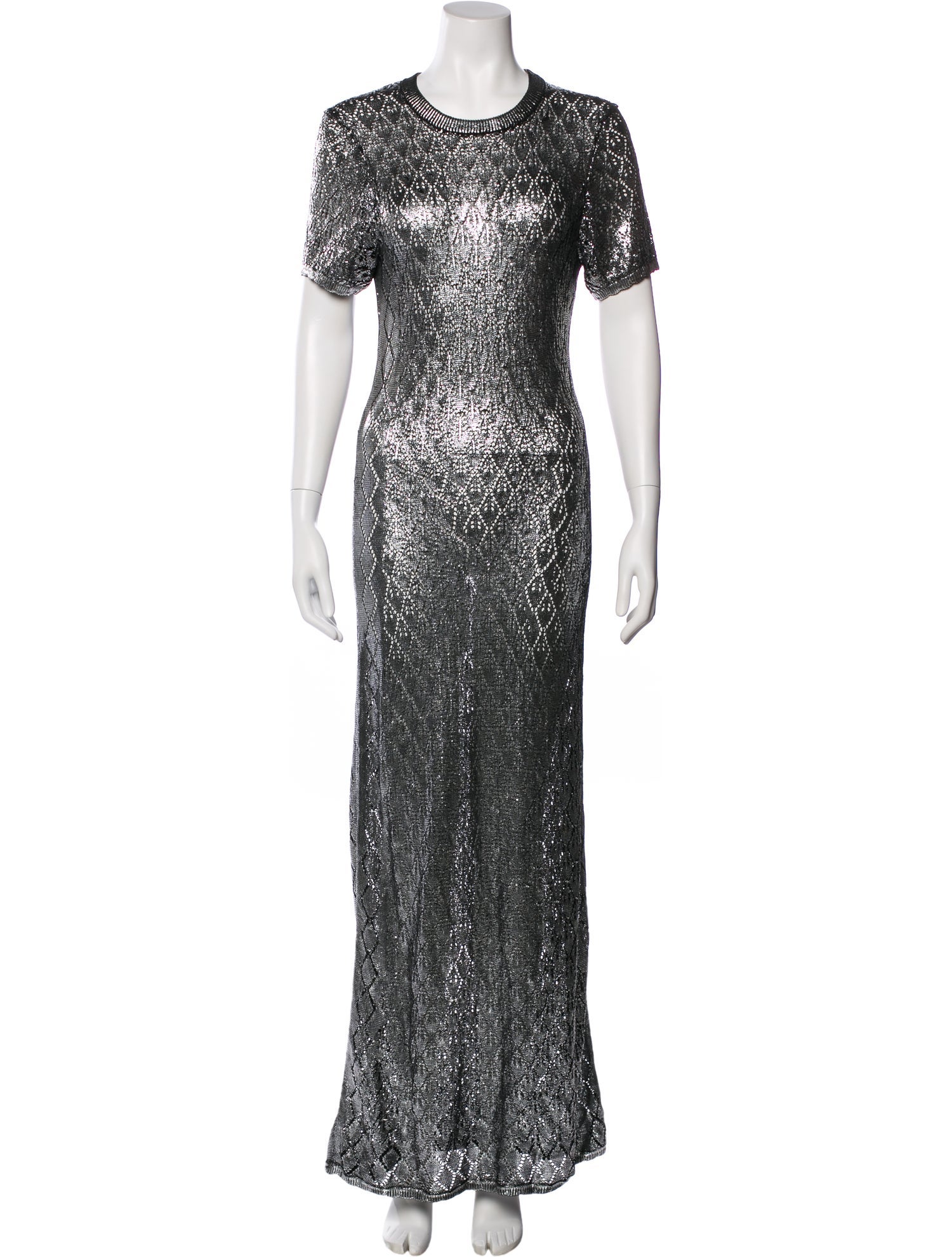 Paco Rabanne Patterned Long Dress
