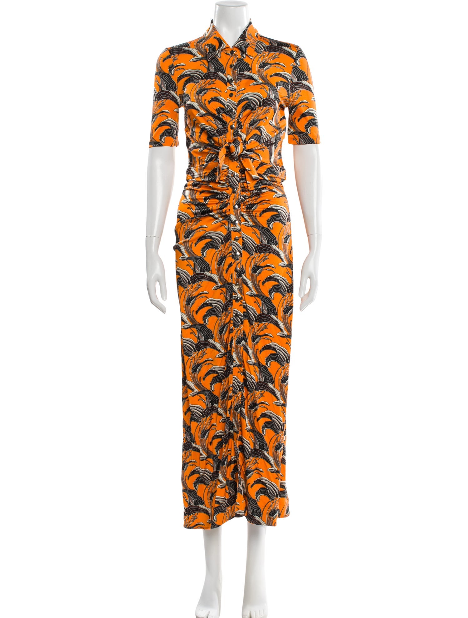 Paco Rabanne Printed Long Dress