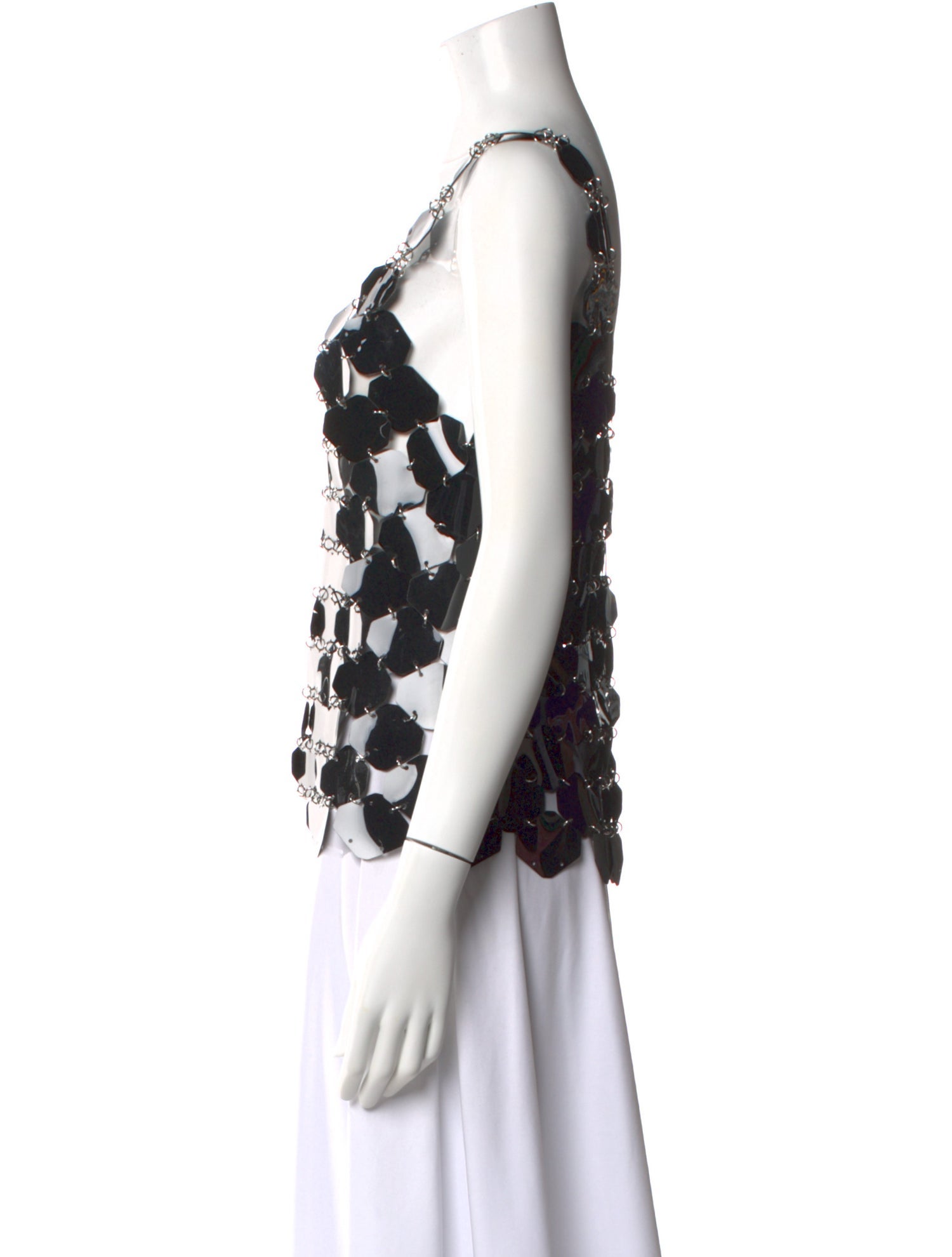 Paco Rabanne Patterned V-Neck Top