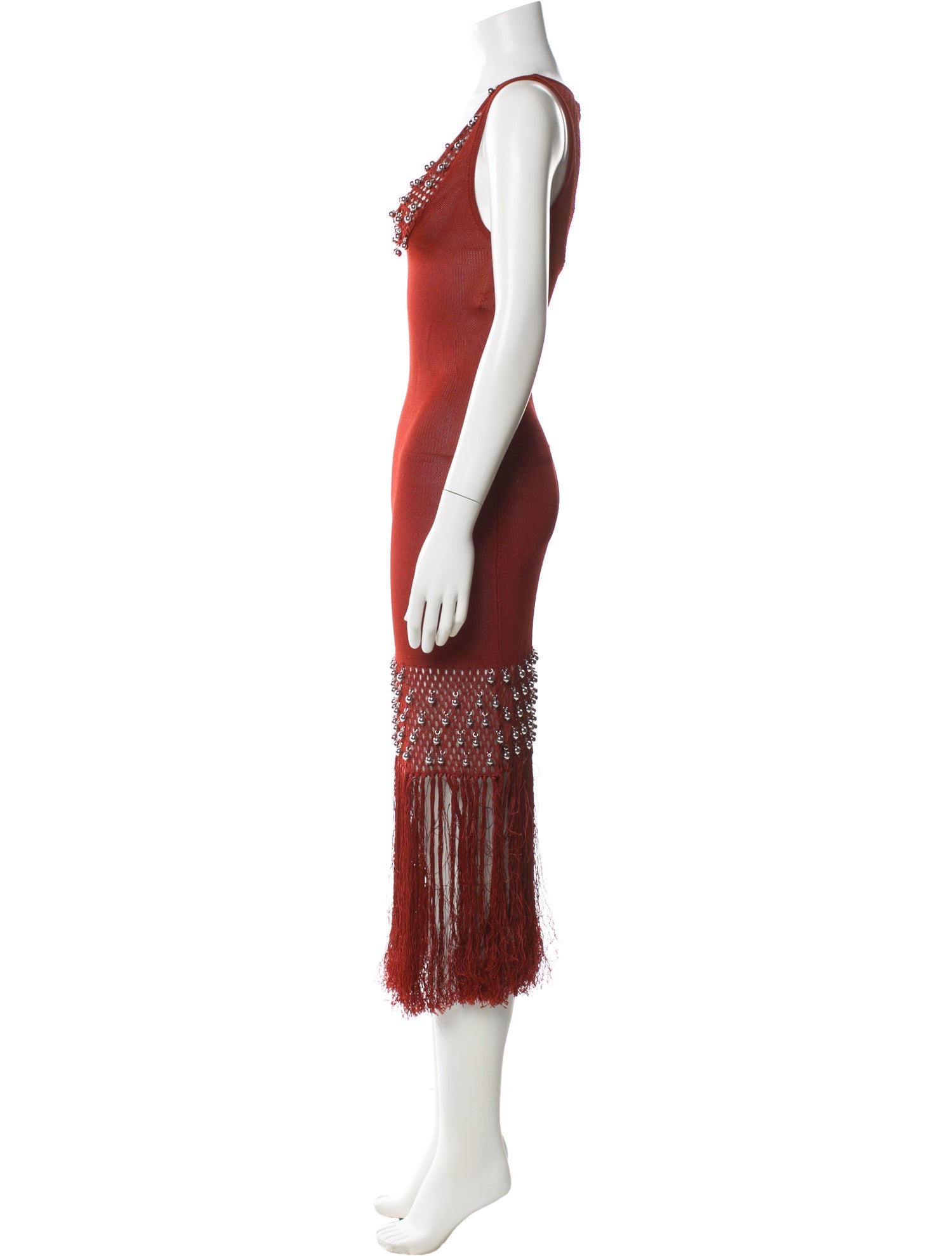 Paco Rabanne V-Neck Long Dress w/ Tags