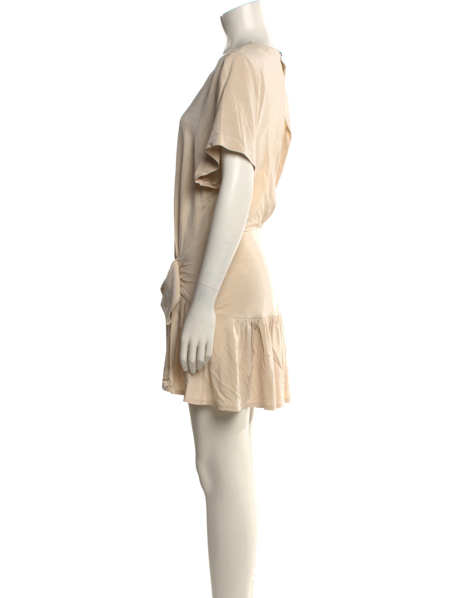 Paco Rabanne Scoop Neck Mini Dress