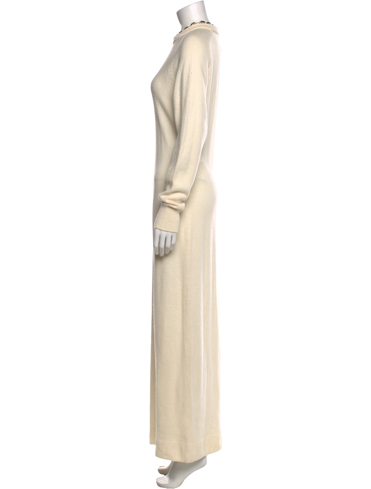 Paco Rabanne Merino Wool Long Dress