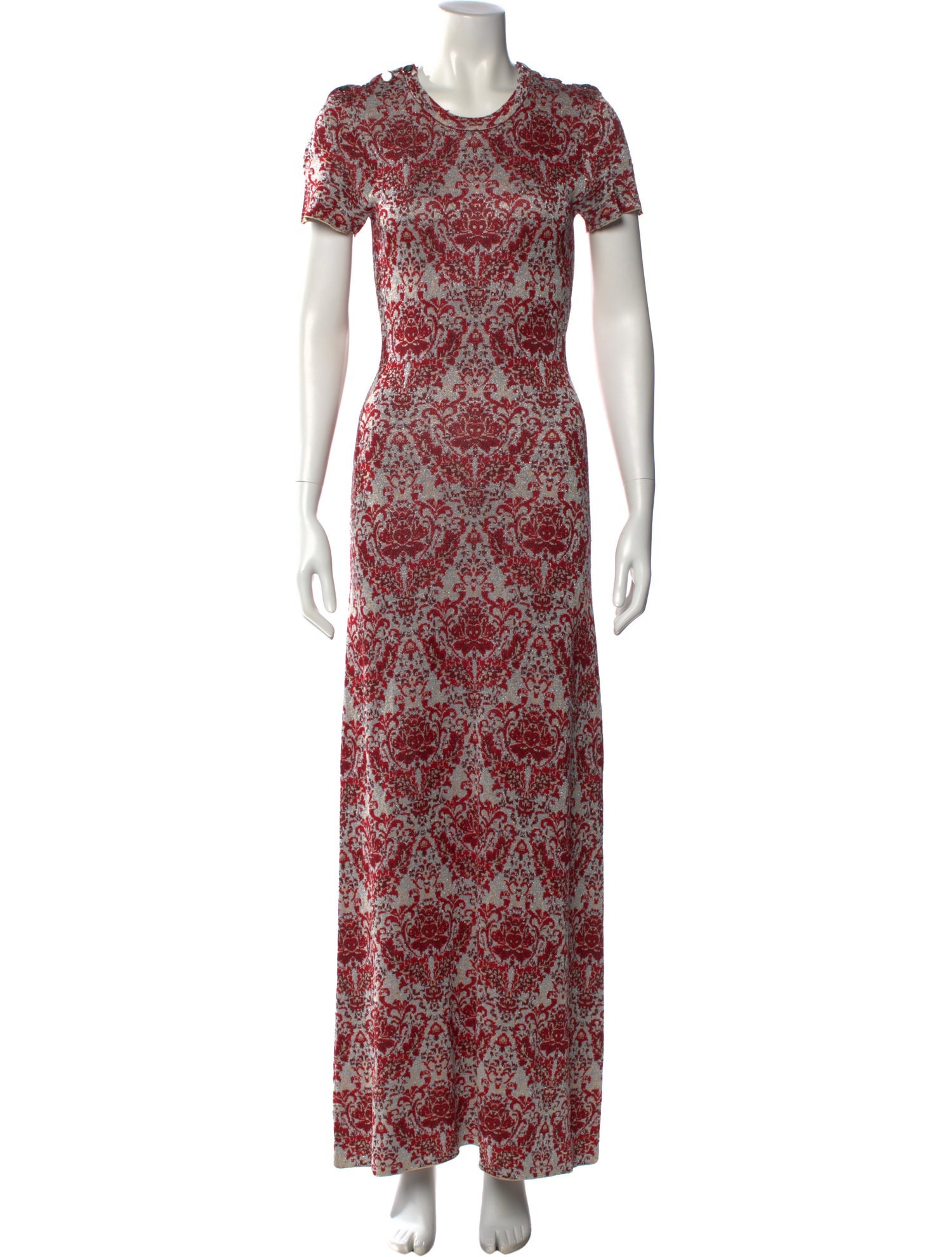 Paco Rabanne Floral Print Long Dress