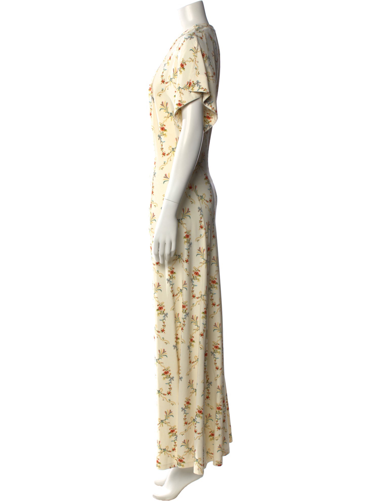 Paco Rabanne Floral Print Long Dress