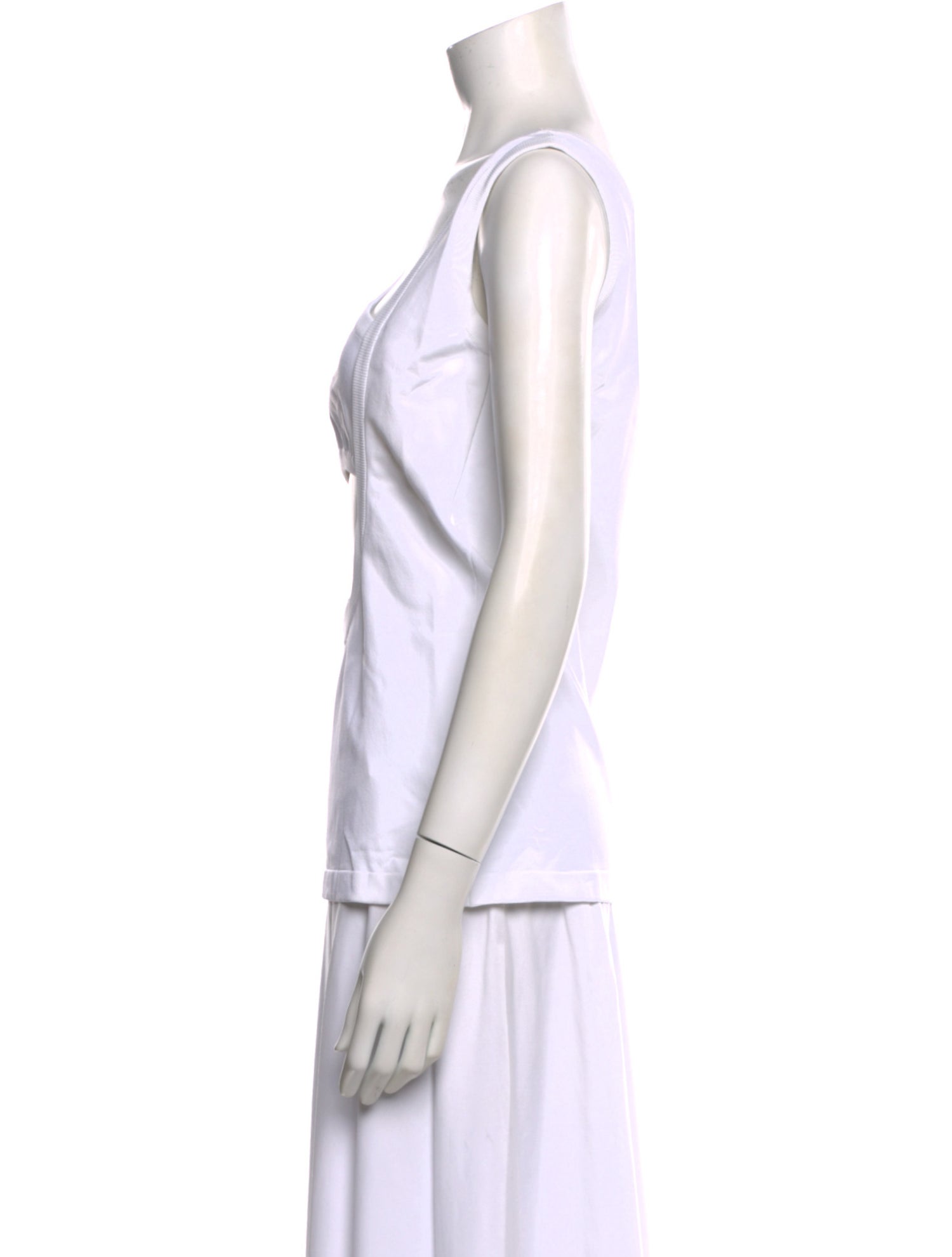 Paco Rabanne Asymmetrical Sleeveless Top