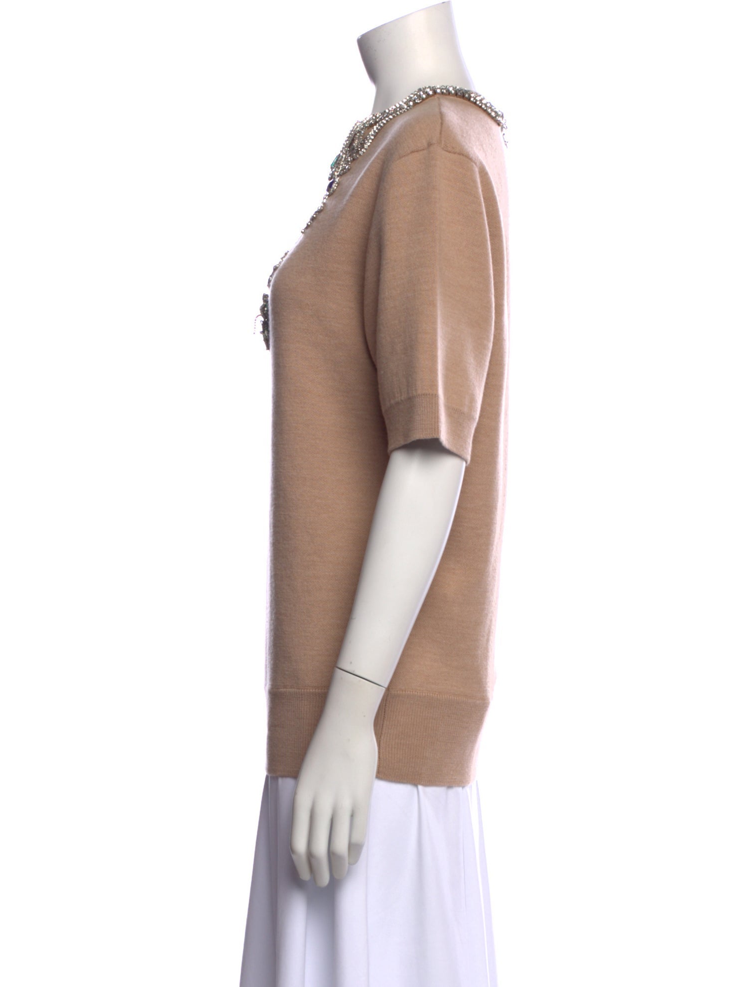 Paco Rabanne Wool Graphic Print Sweater