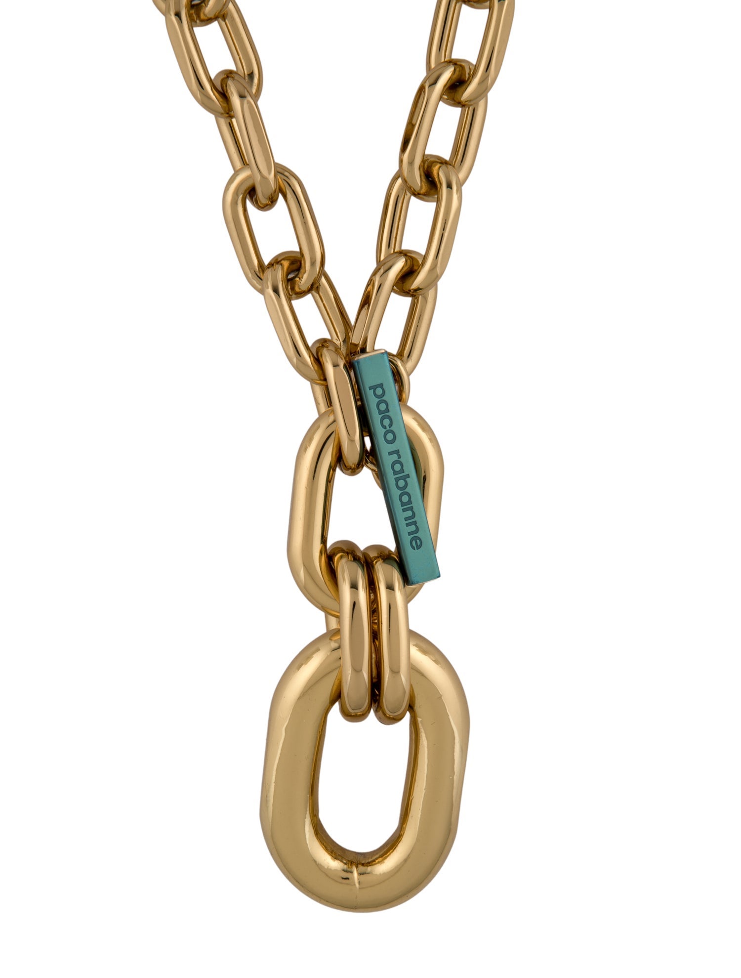 Paco Rabanne XL Link Chain Pendant Necklace