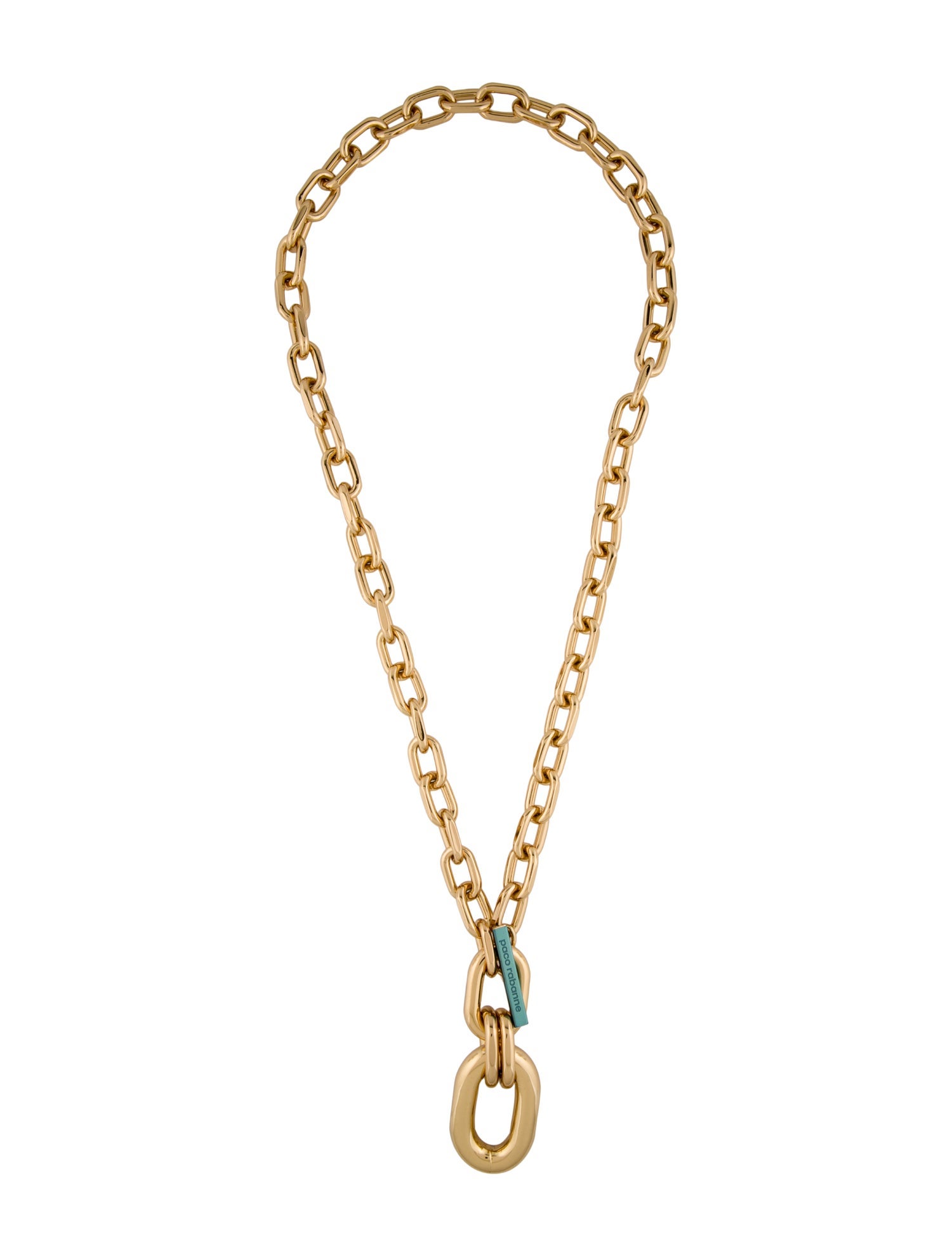 Paco Rabanne XL Link Chain Pendant Necklace
