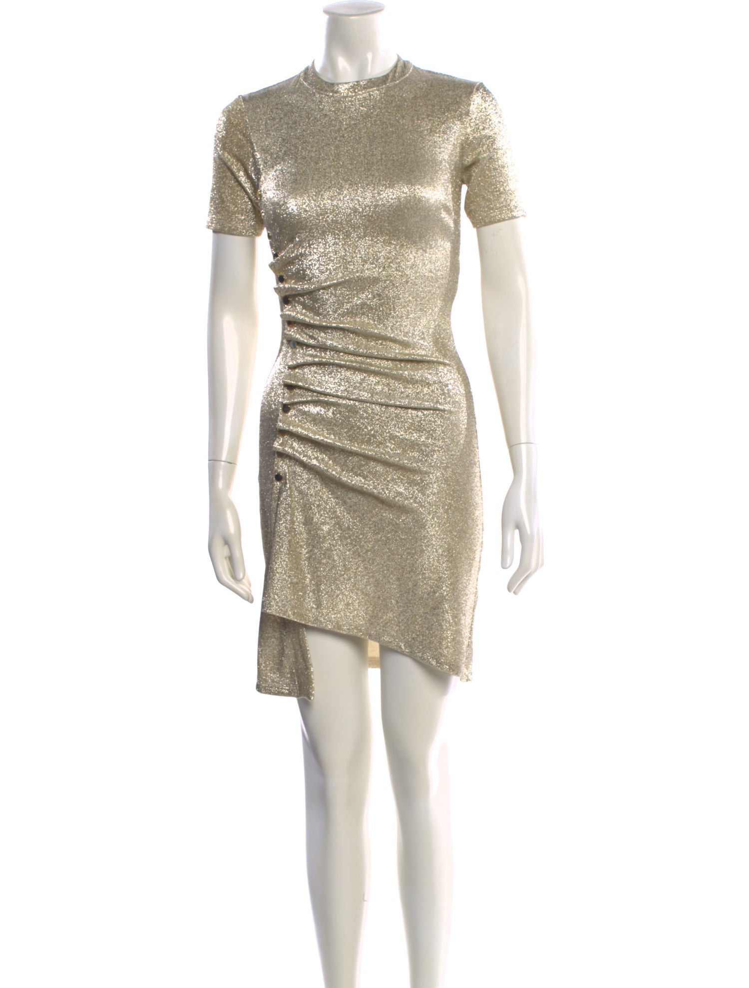 Paco Rabanne Crew Neck Mini Dress