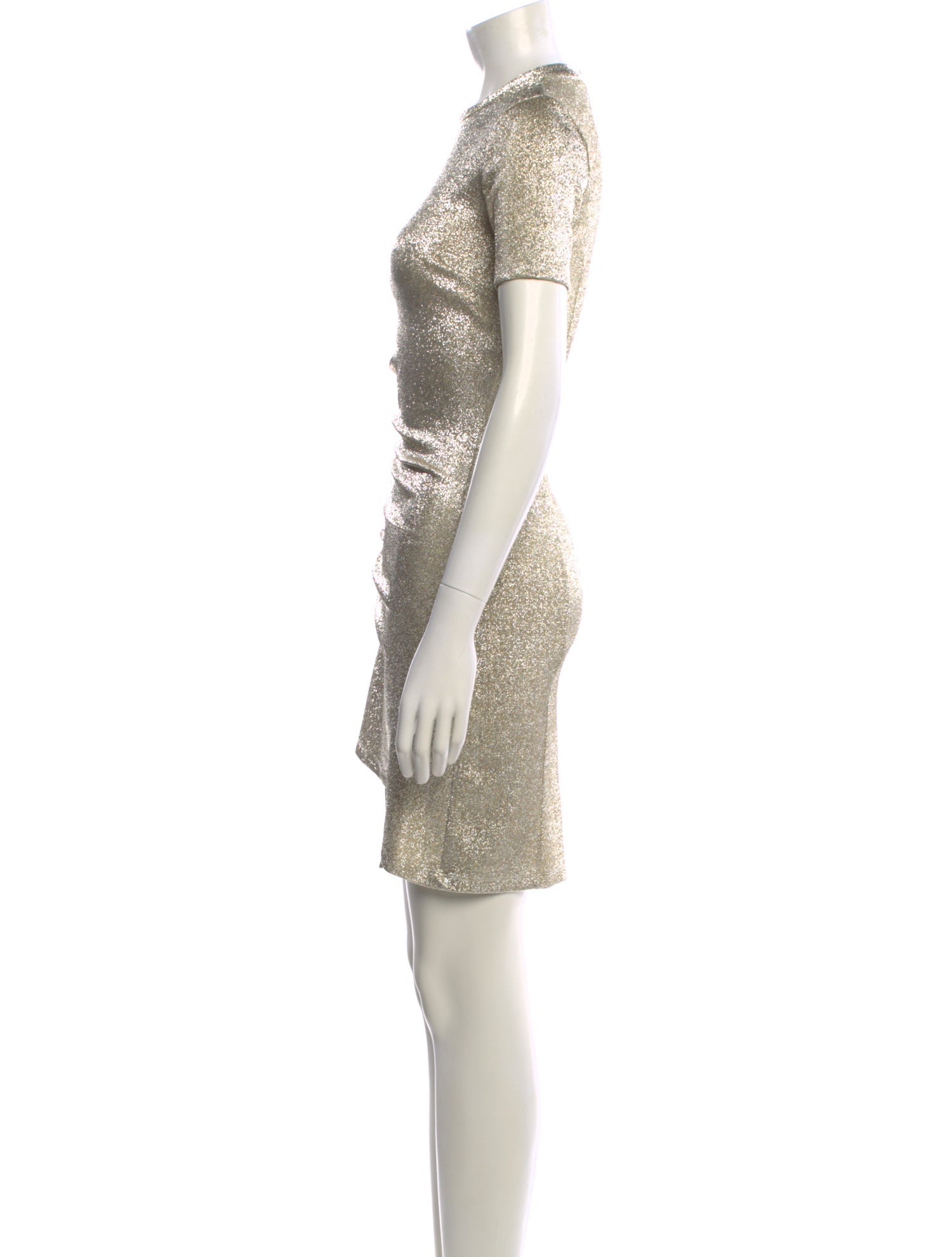 Paco Rabanne Crew Neck Mini Dress