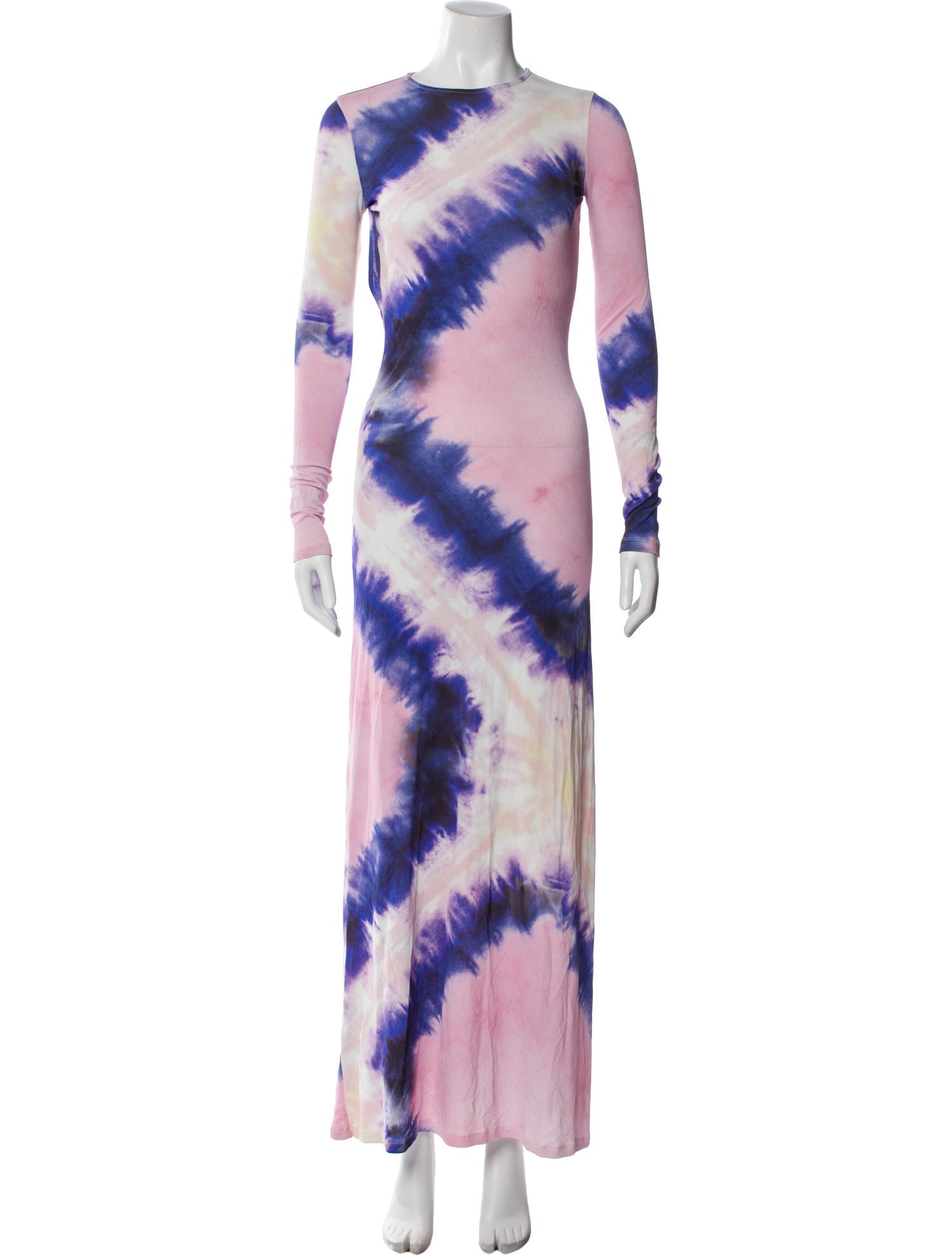 Paco Rabanne Tie-Dye Print Long Dress