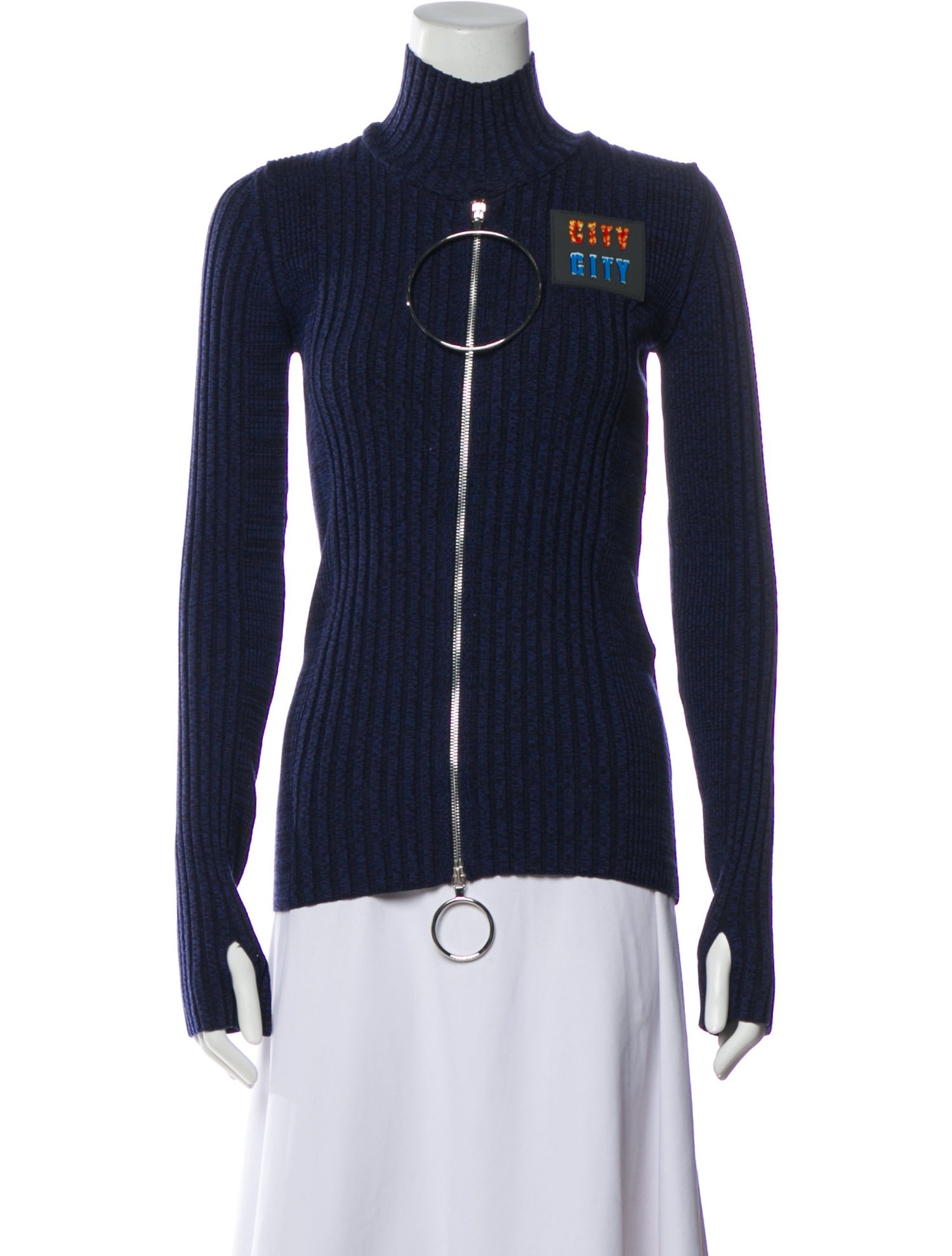 Paco Rabanne Merino Wool Turtleneck Sweater