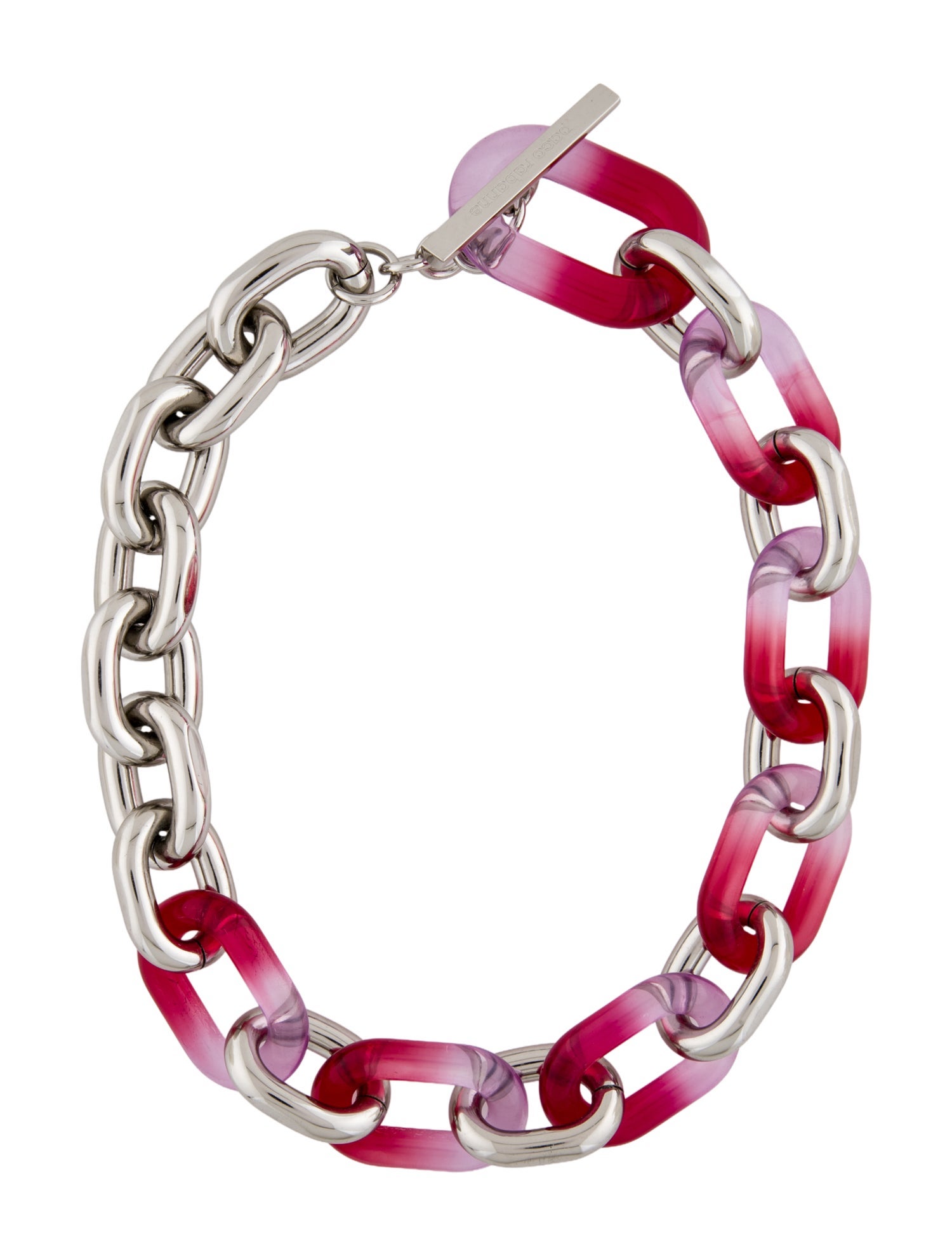 Paco Rabanne Resin XL Link Chain Necklace