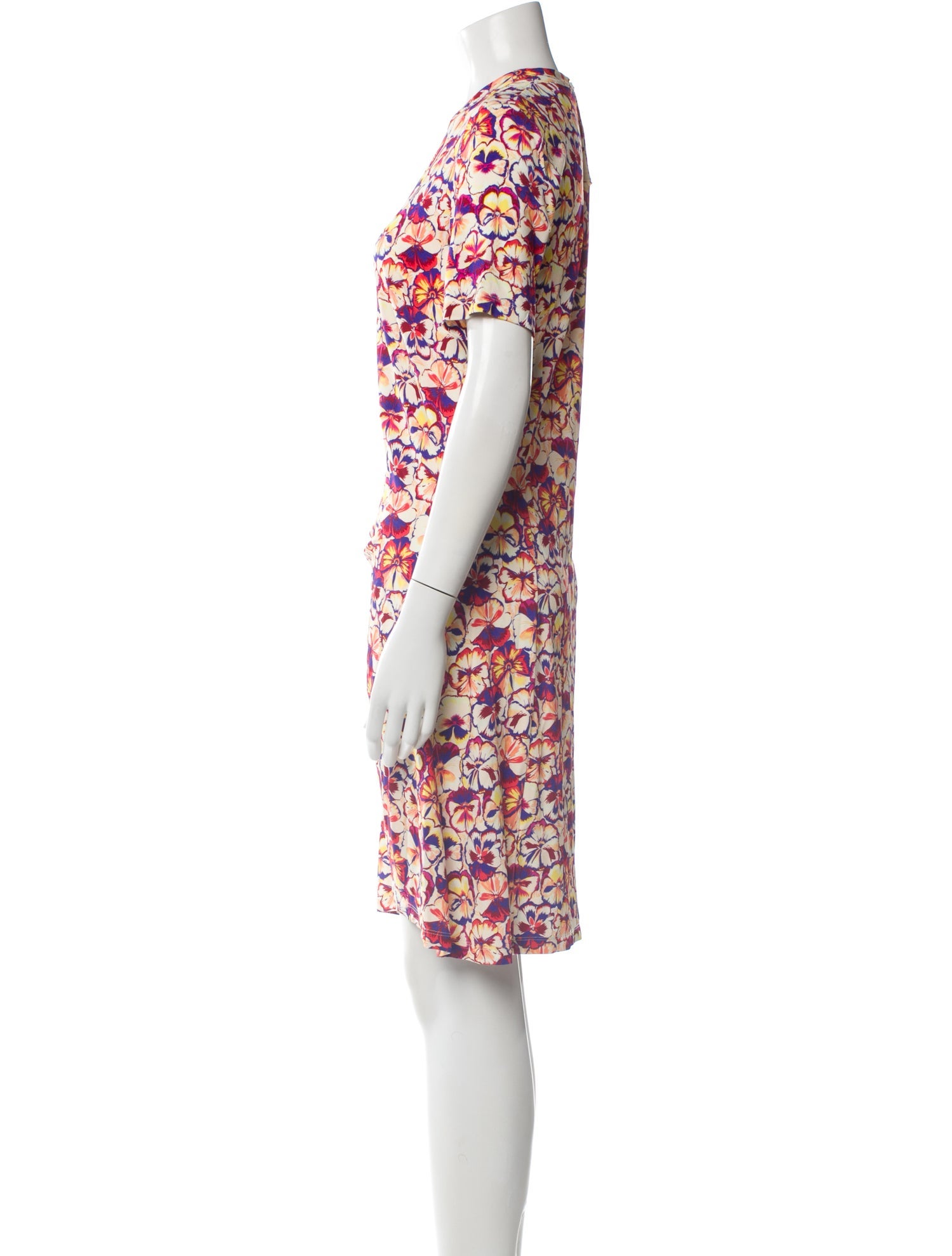 Paco Rabanne Floral Print Knee-Length Dress