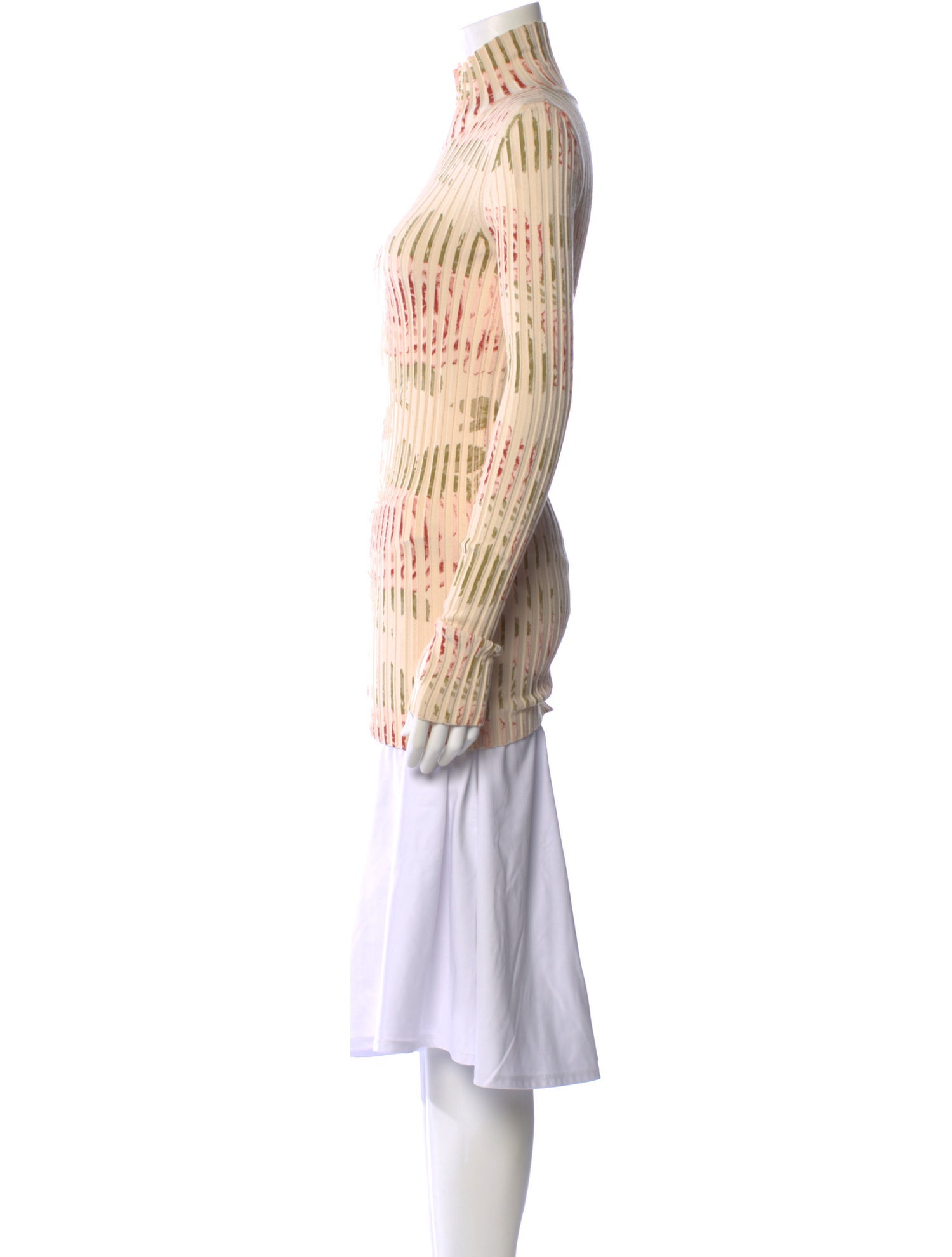 Paco Rabanne Striped Turtleneck Sweater