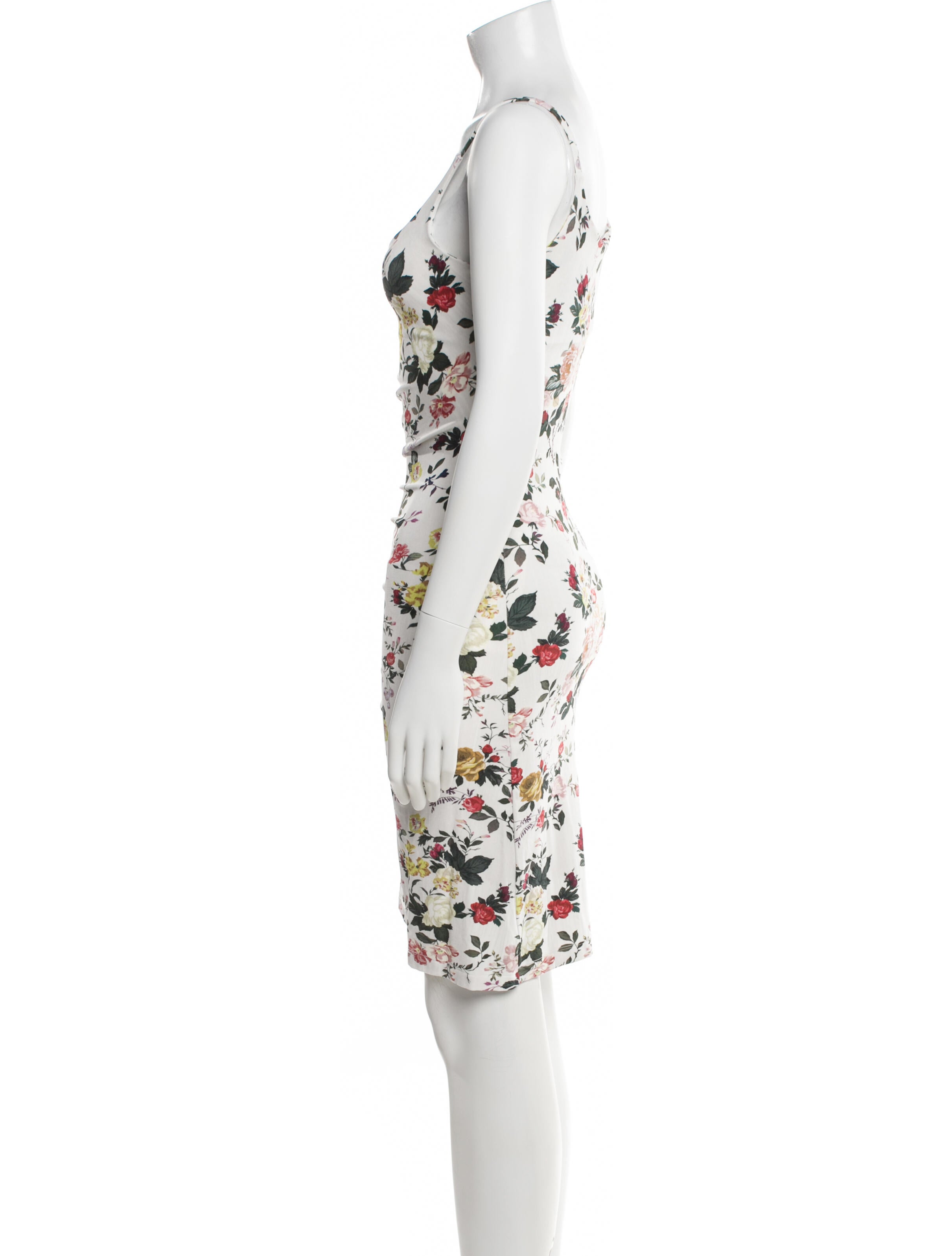 Paco Rabanne Floral Print Knee-Length Dress