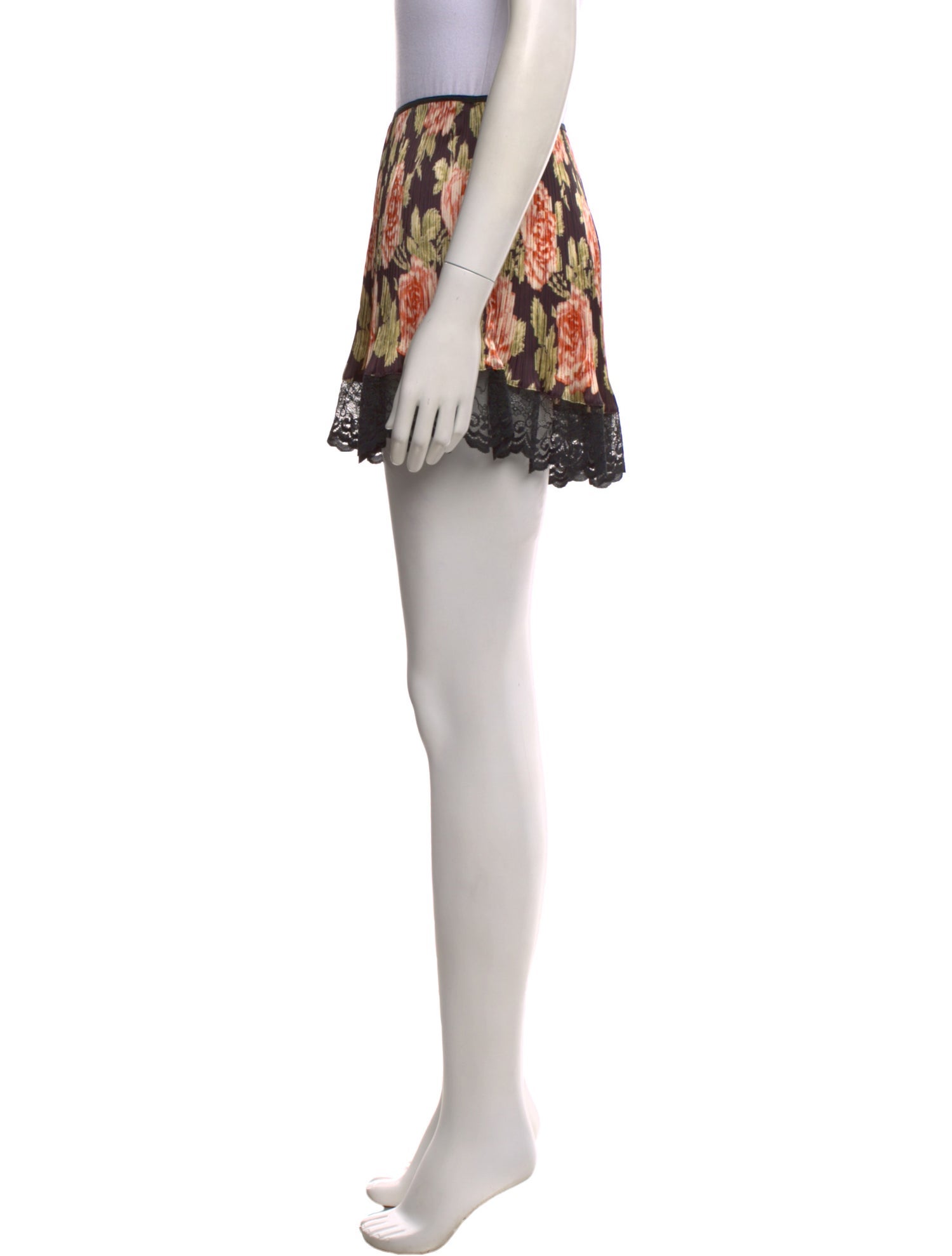 Paco Rabanne Floral Print Mini Shorts