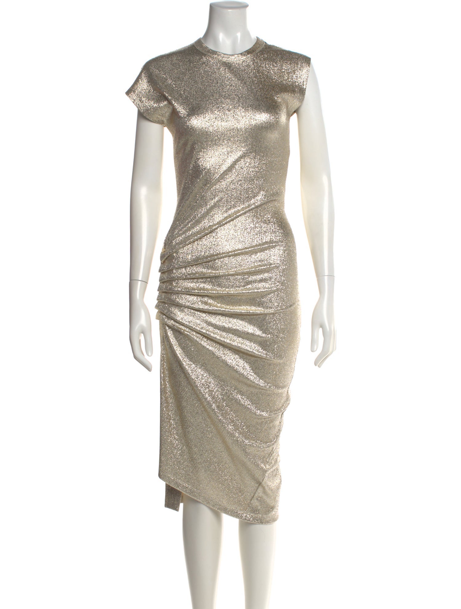 Paco Rabanne Crew Neck Midi Length Dress