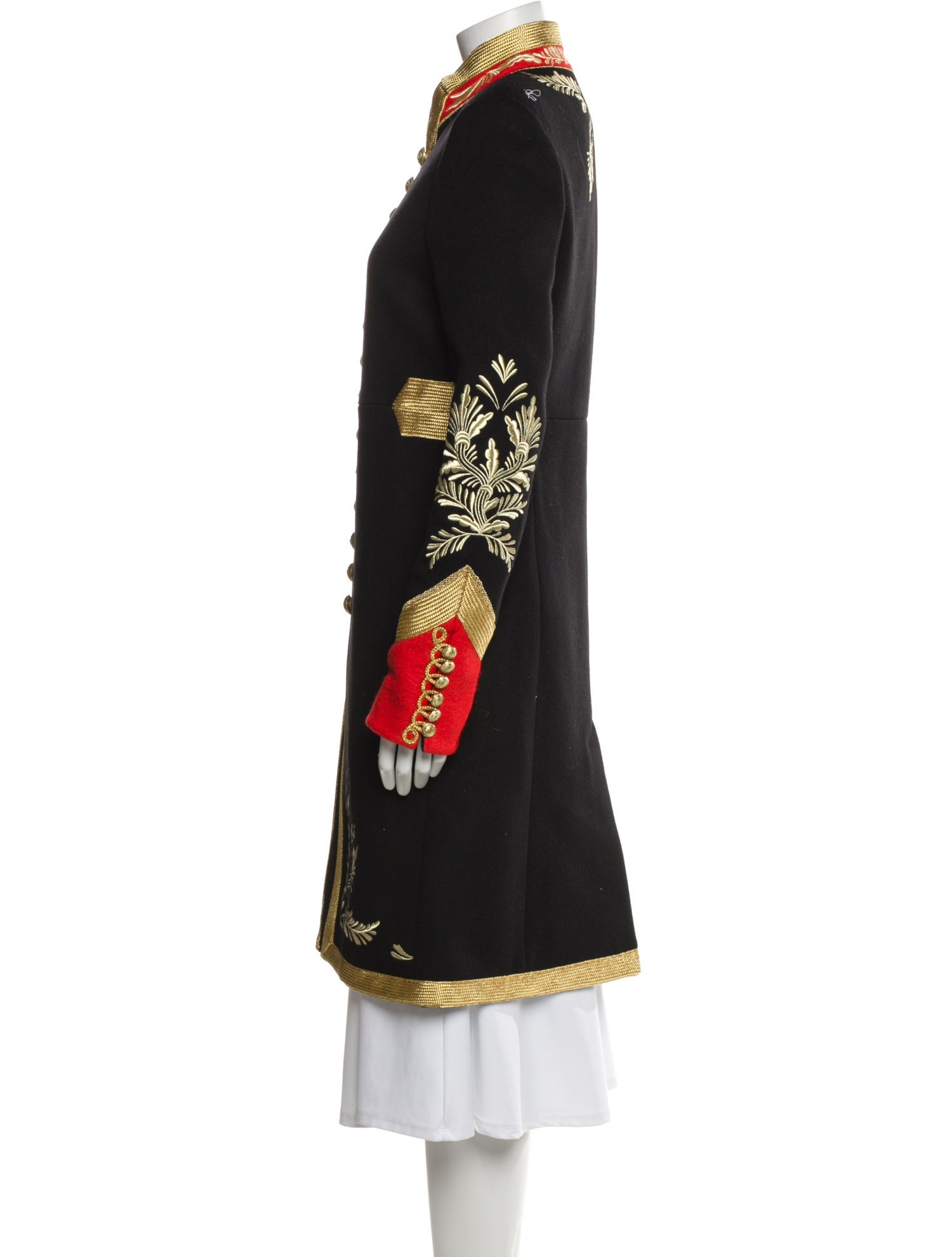 Paco Rabanne Wool Printed Coat