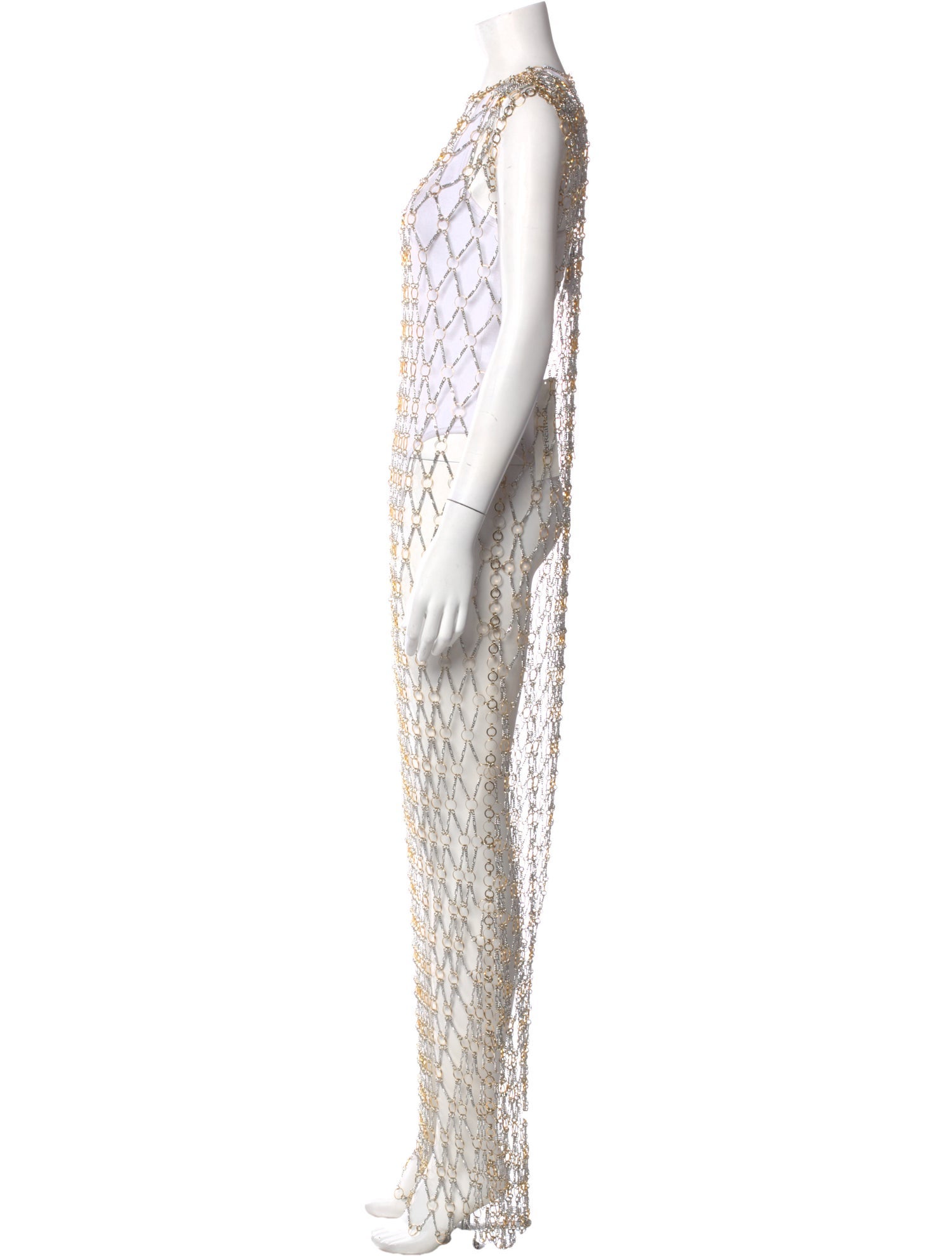 Paco Rabanne Printed Long Dress