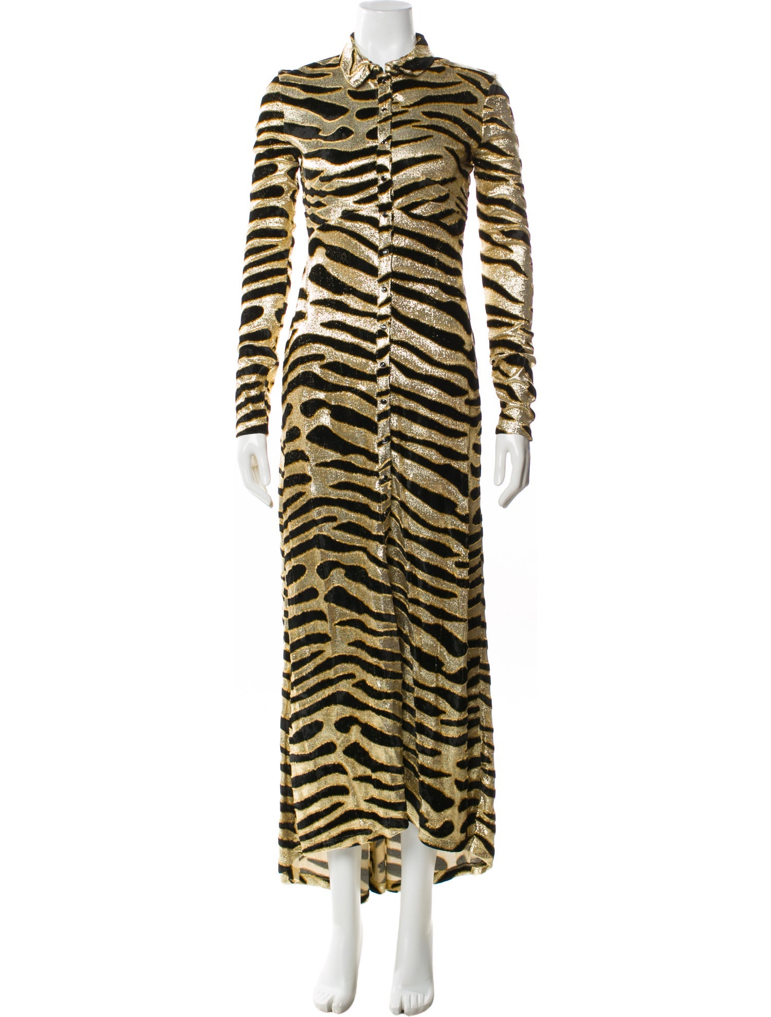 Paco Rabanne Animal Print Long Dress