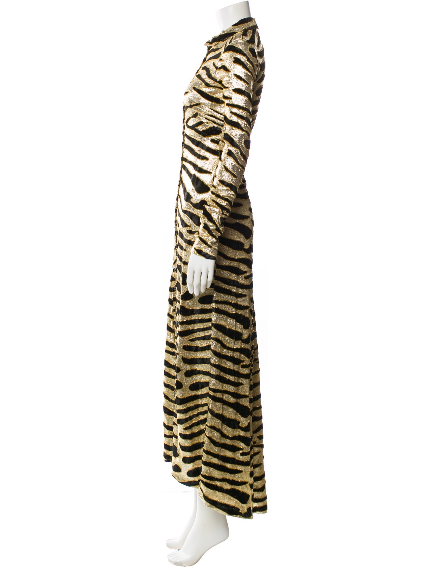 Paco Rabanne Animal Print Long Dress