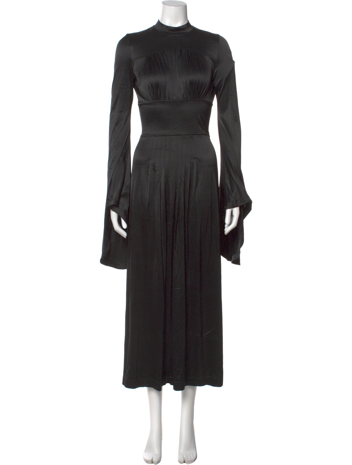 Paco Rabanne Mock Neck Long Dress