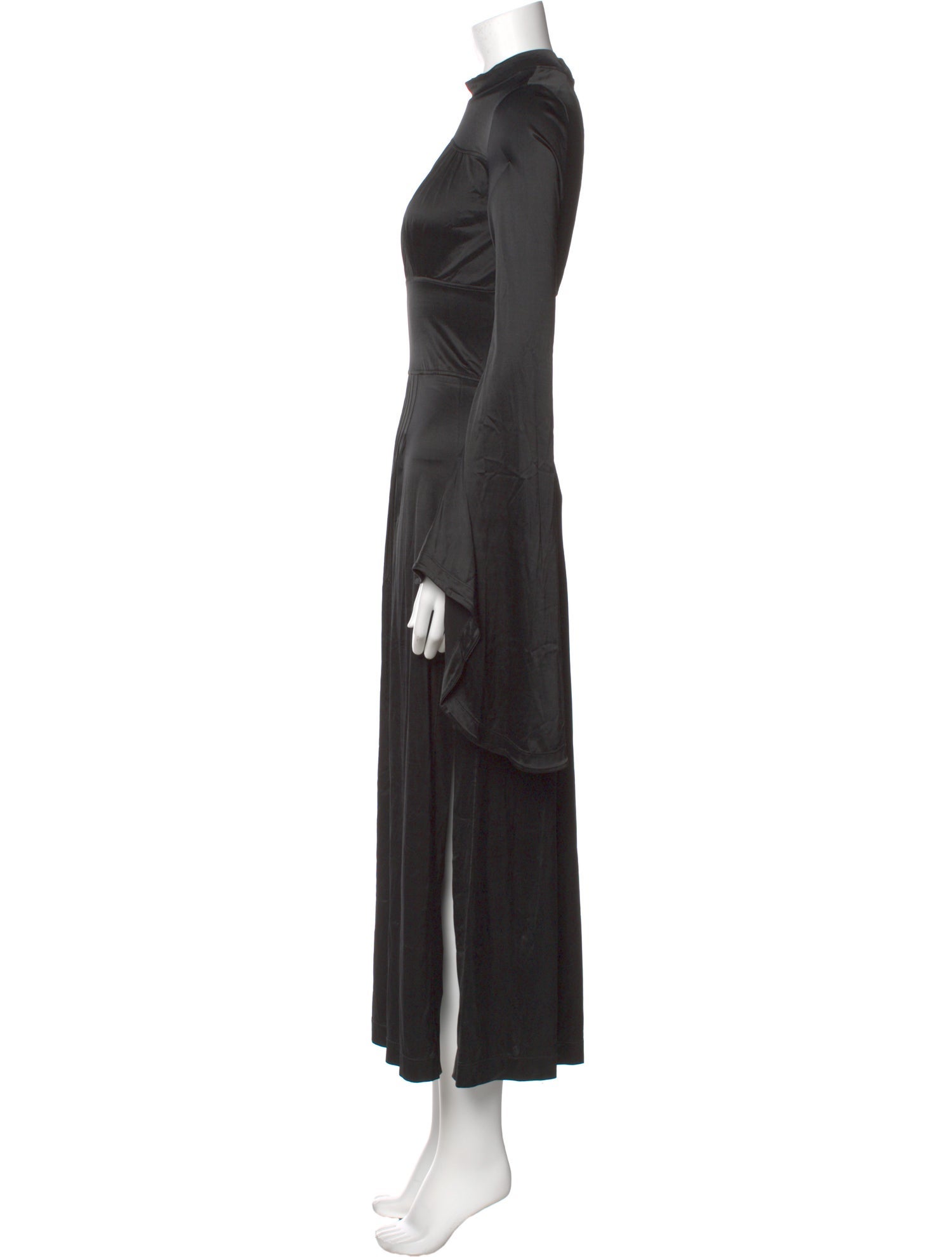Paco Rabanne Mock Neck Long Dress