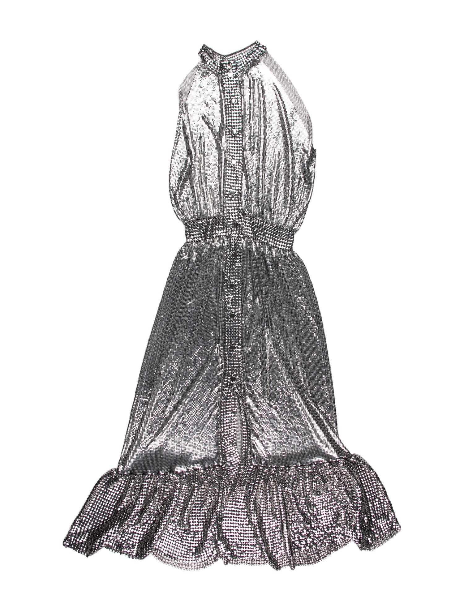 Paco Rabanne Printed Long Dress