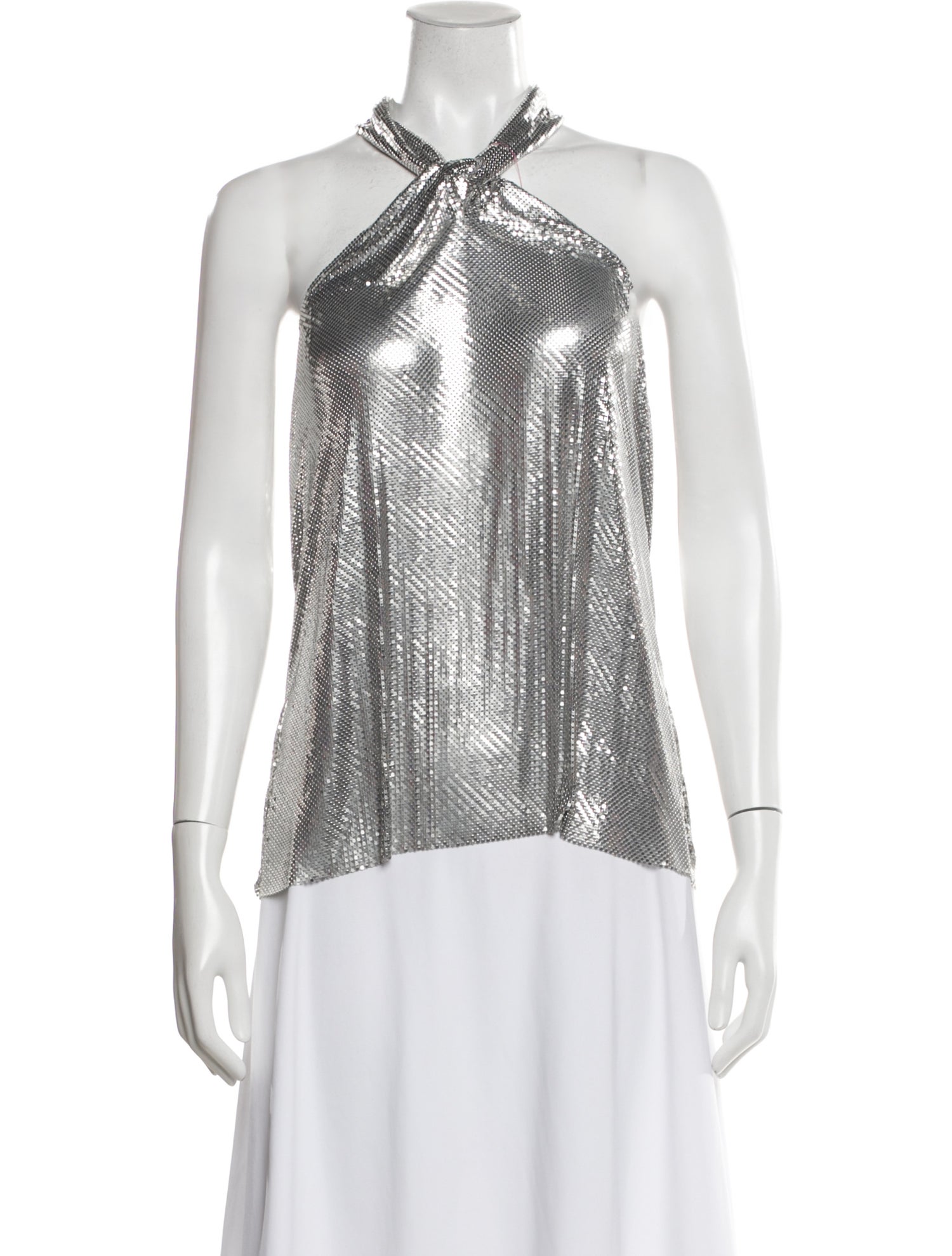Paco Rabanne Halterneck Sleeveless Top