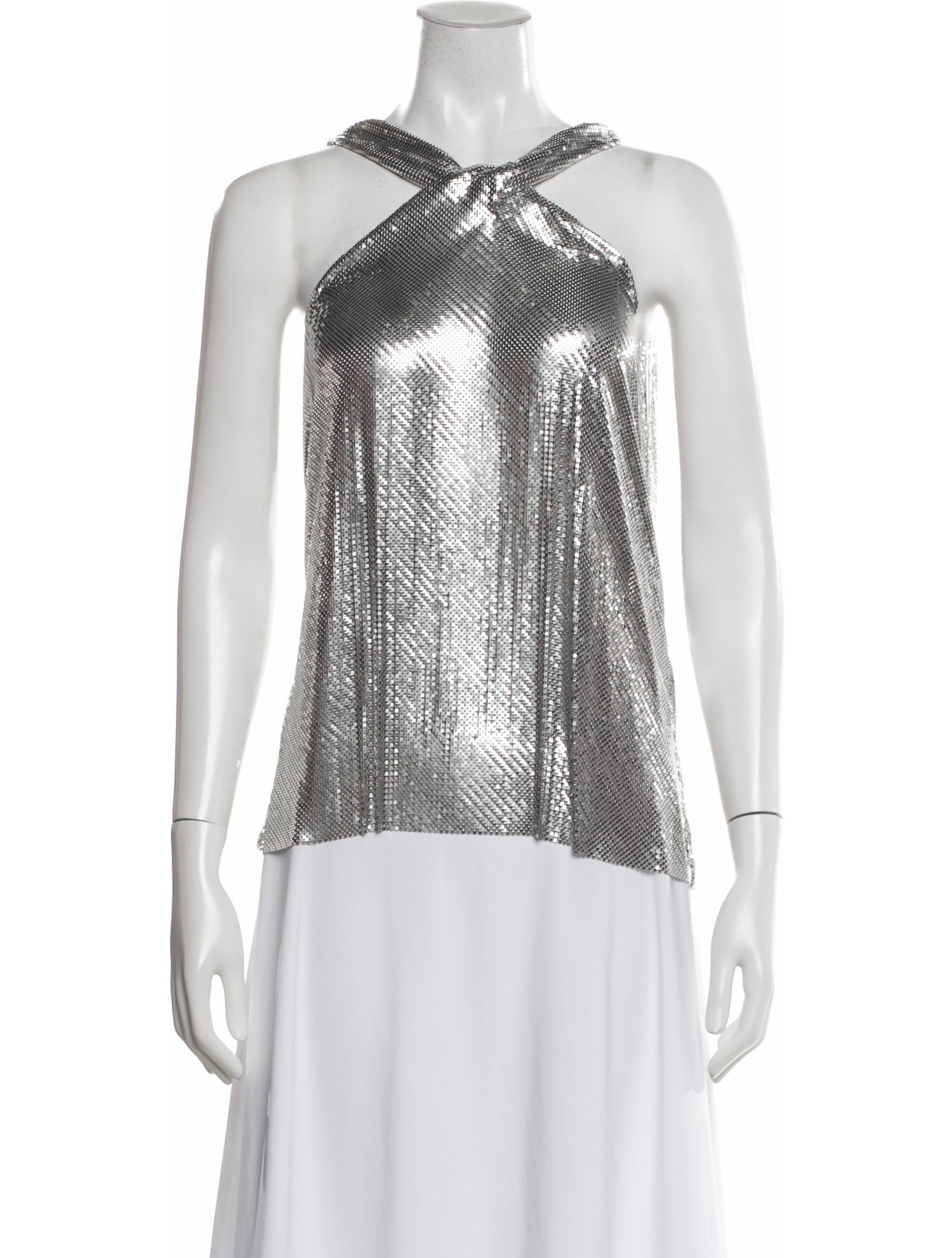 Paco Rabanne Halterneck Sleeveless Top