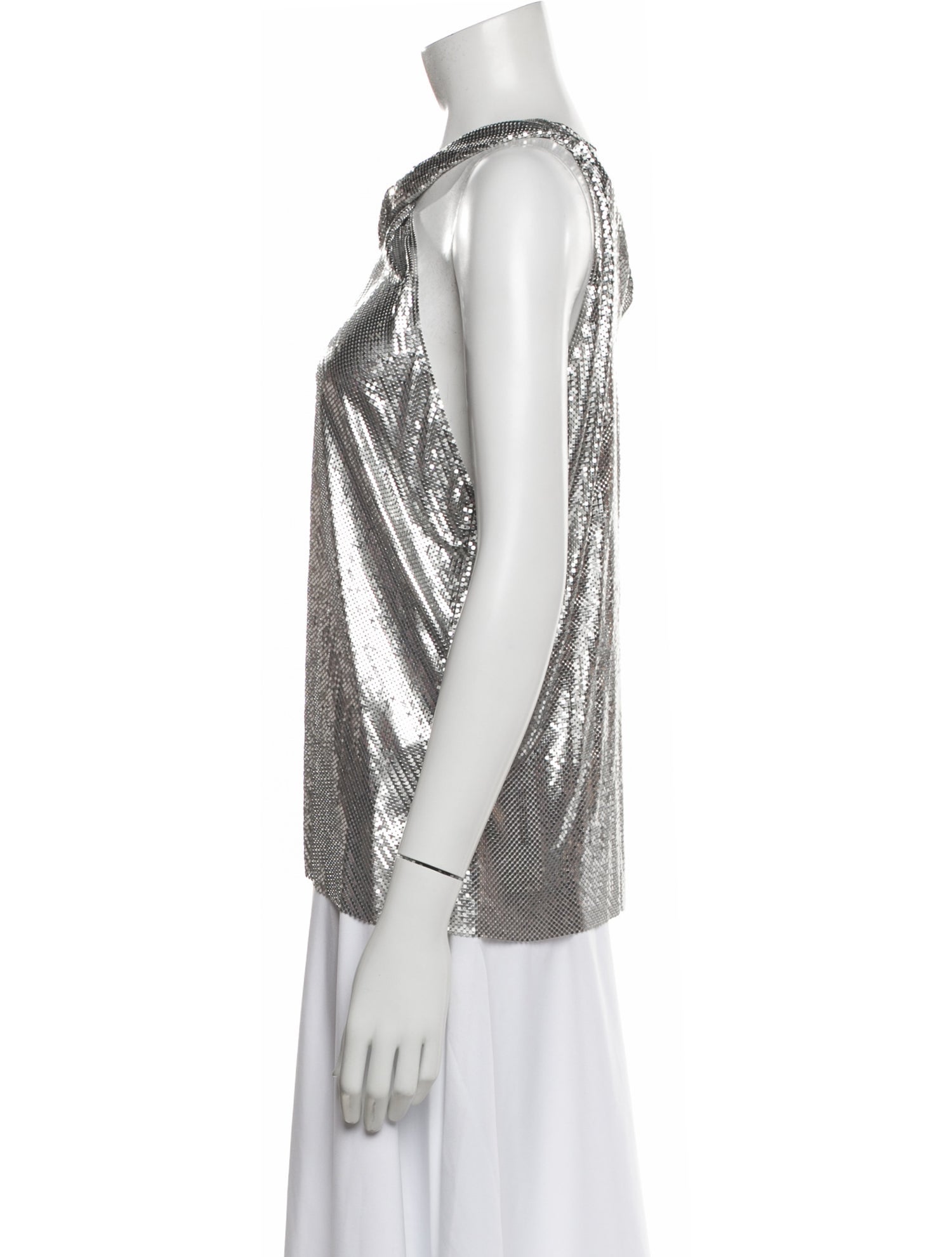 Paco Rabanne Halterneck Sleeveless Top
