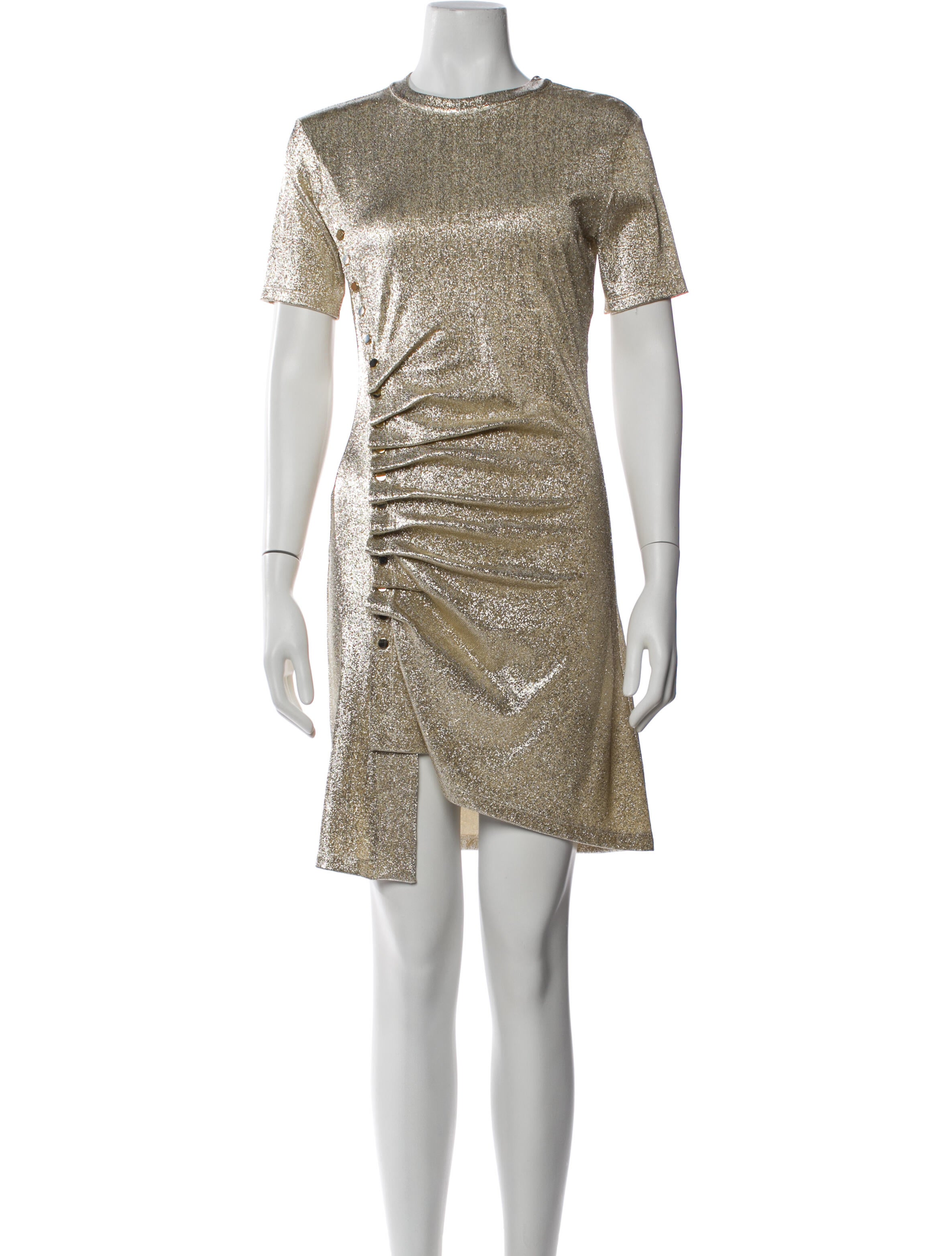 Paco Rabanne Crew Neck Mini Dress