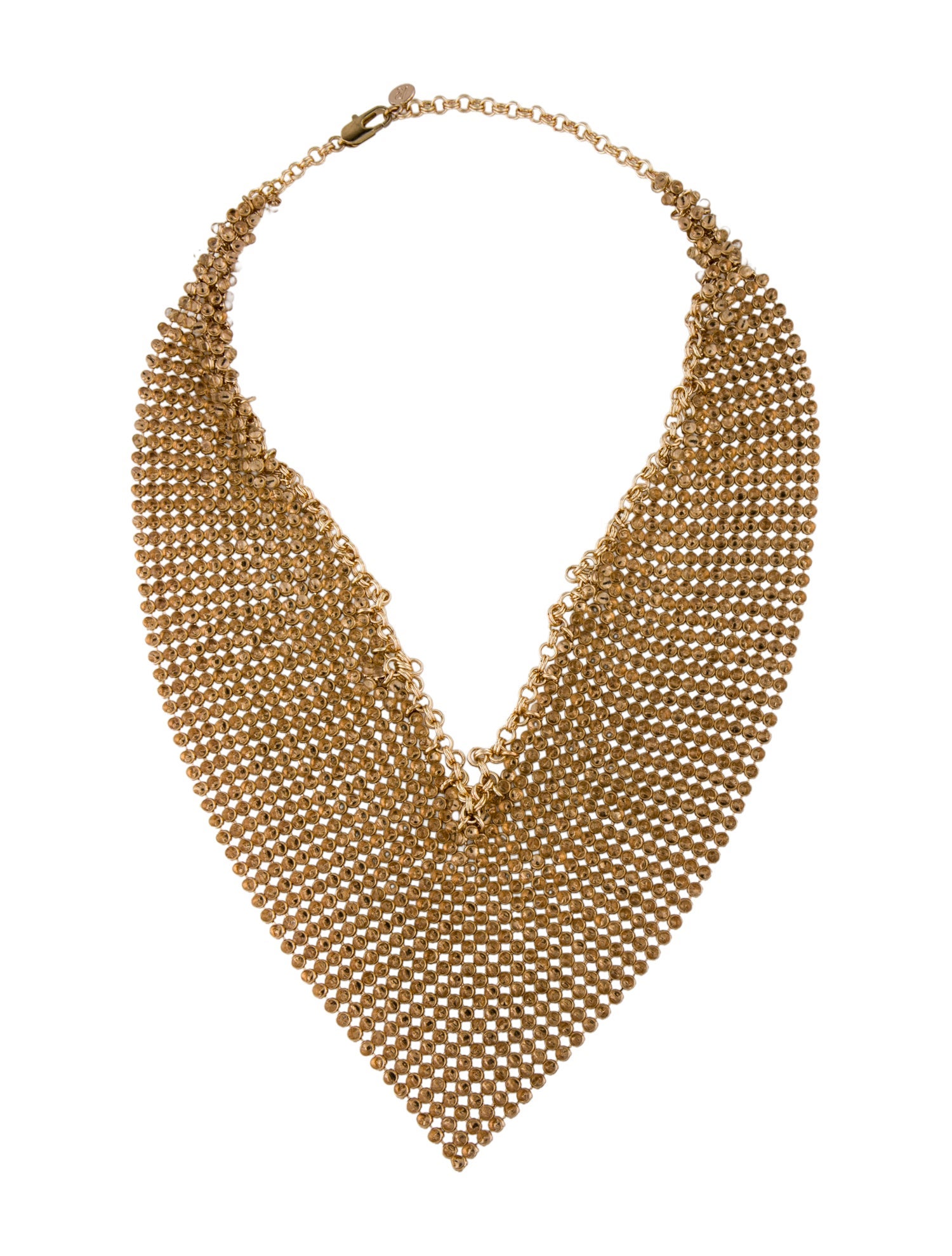 Paco Rabanne Resin Mesh Collar Necklace