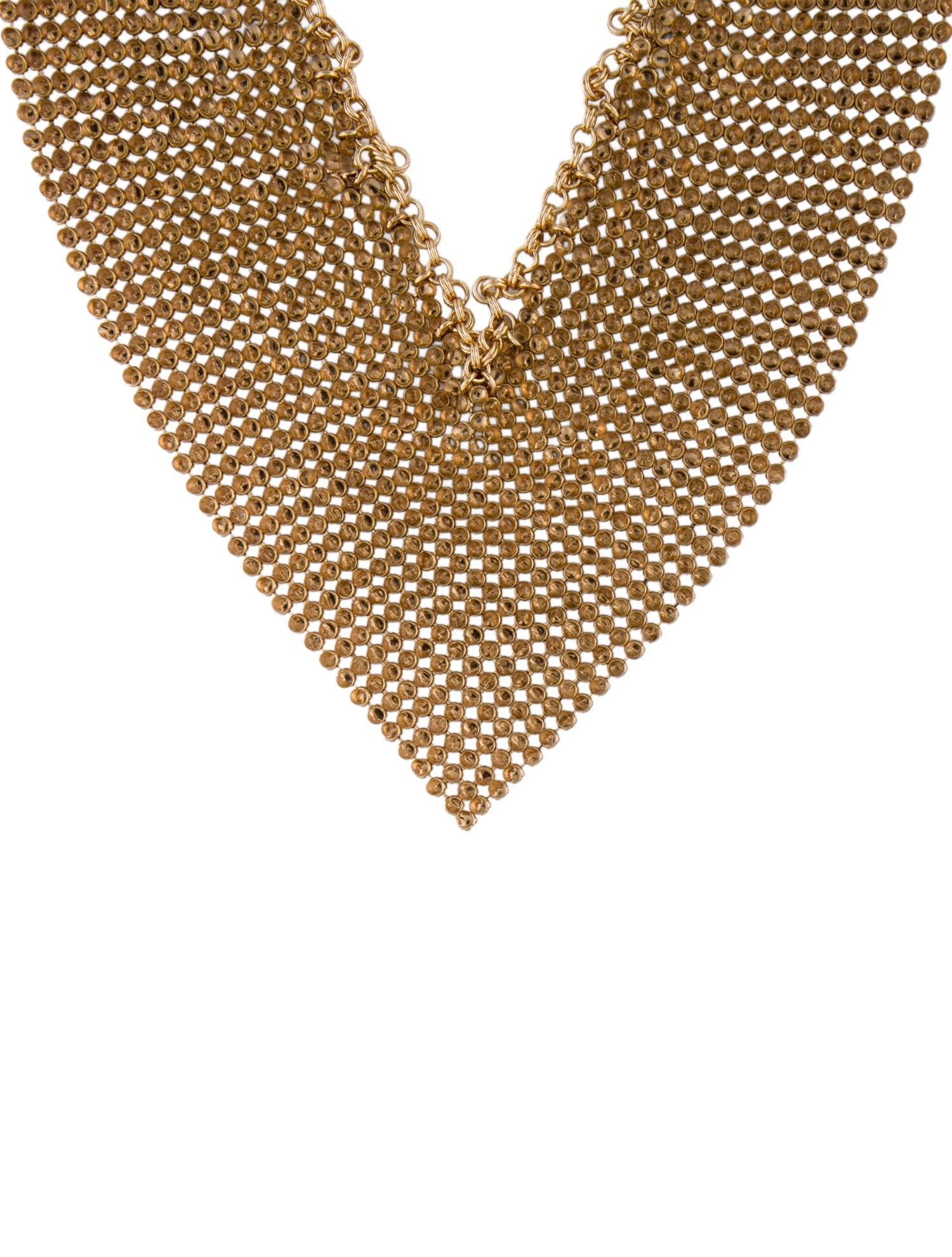 Paco Rabanne Resin Mesh Collar Necklace