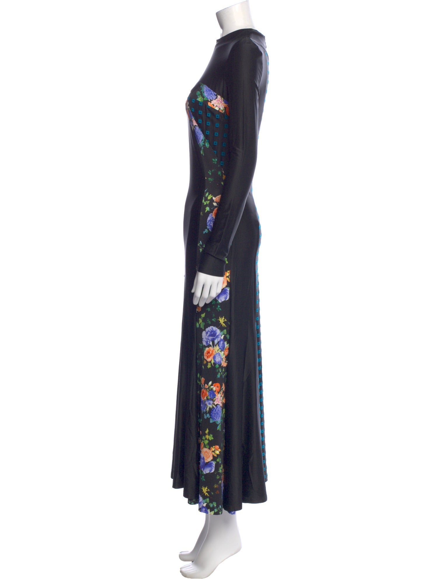 Paco Rabanne Floral Print Long Dress