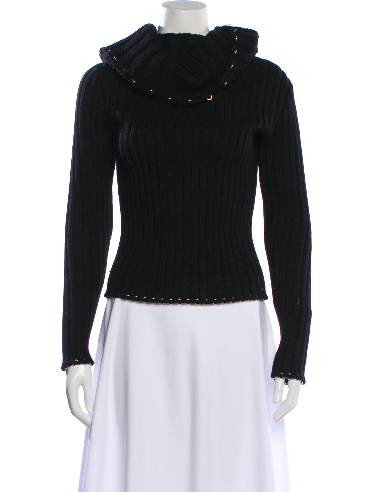 Paco Rabanne Merino Wool Turtleneck Sweater