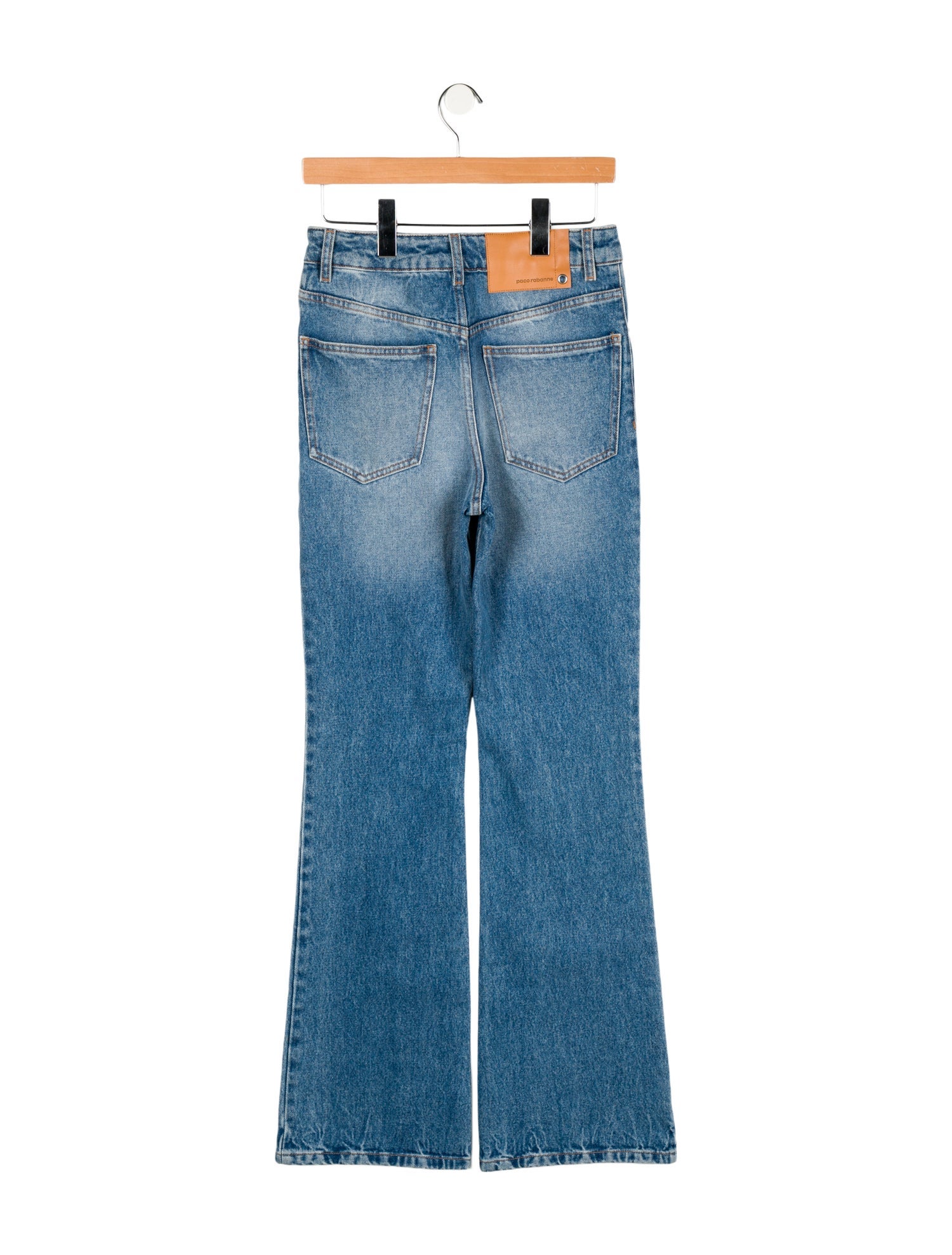 Paco Rabanne Mid-Rise Wide Leg Jeans