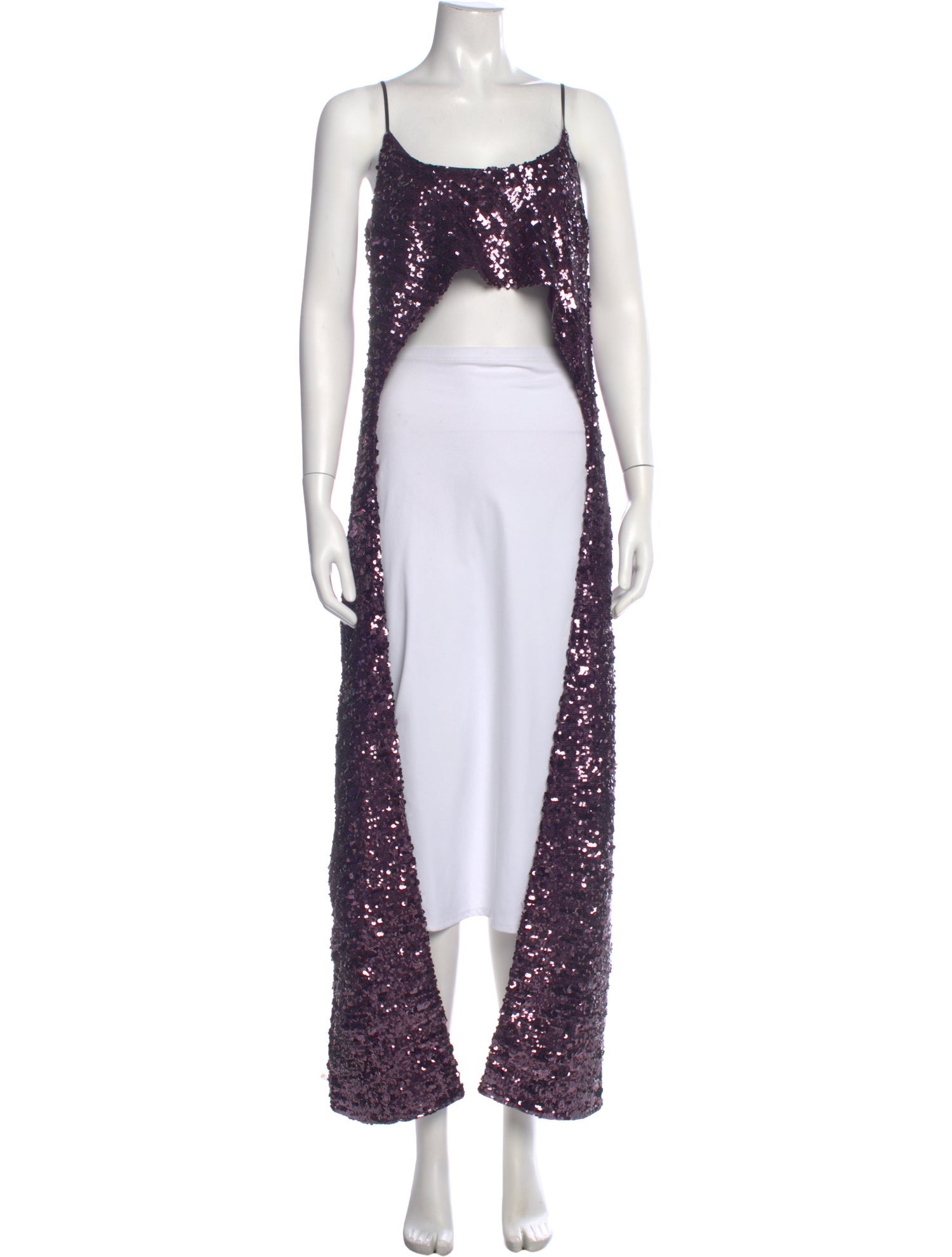 Paco Rabanne V-Neck Sleeveless Crop Top