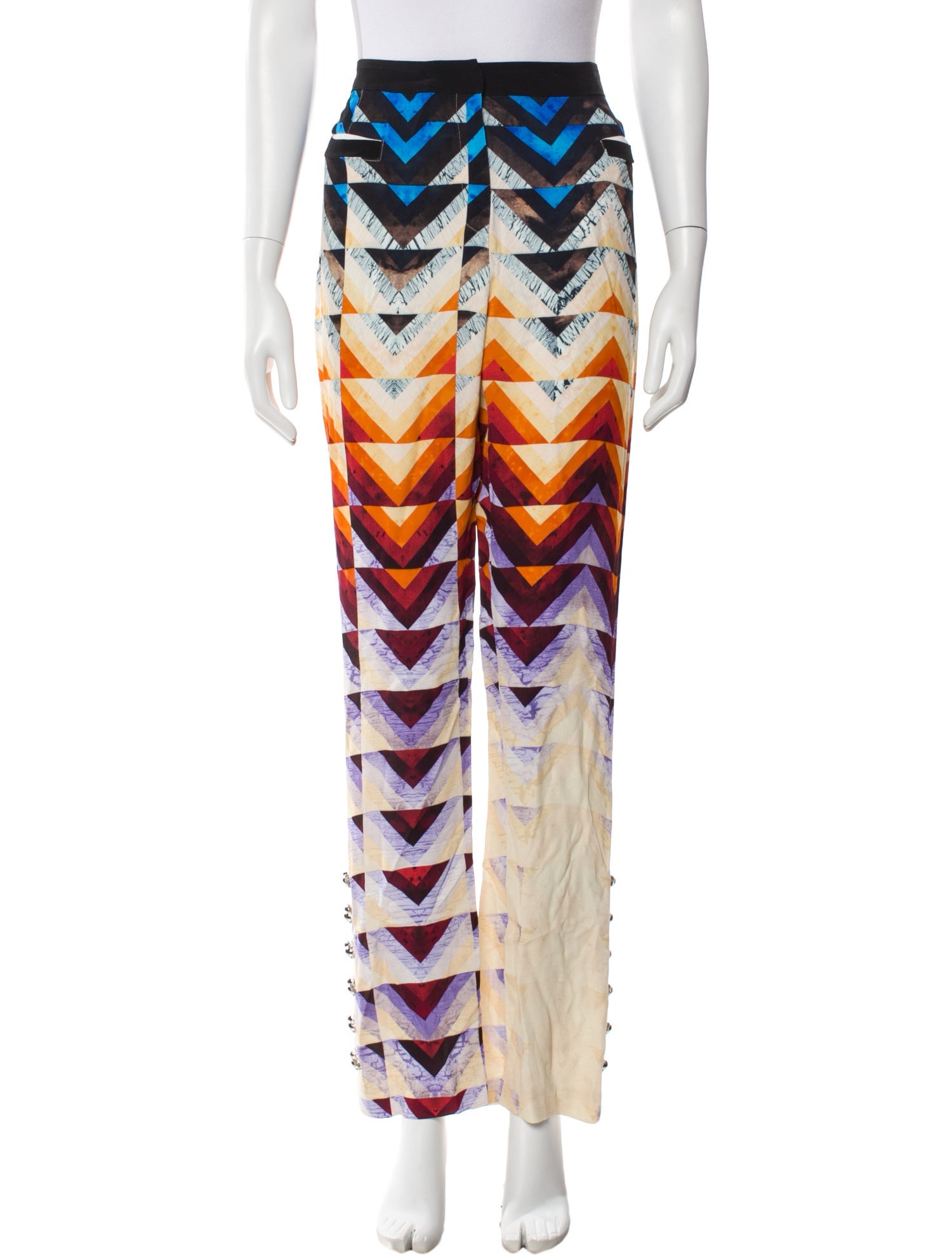 Paco Rabanne Printed Straight Leg Pants