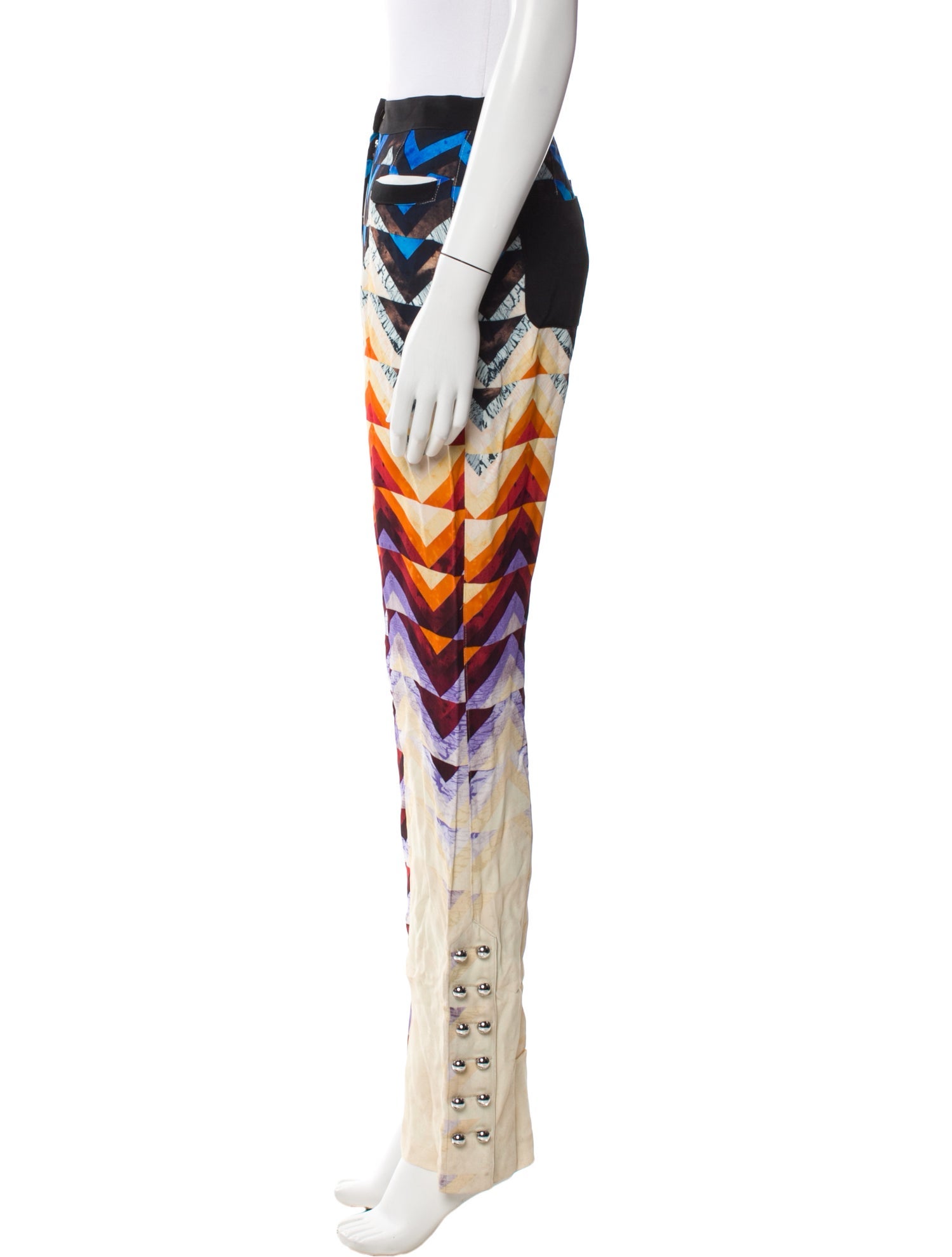 Paco Rabanne Printed Straight Leg Pants