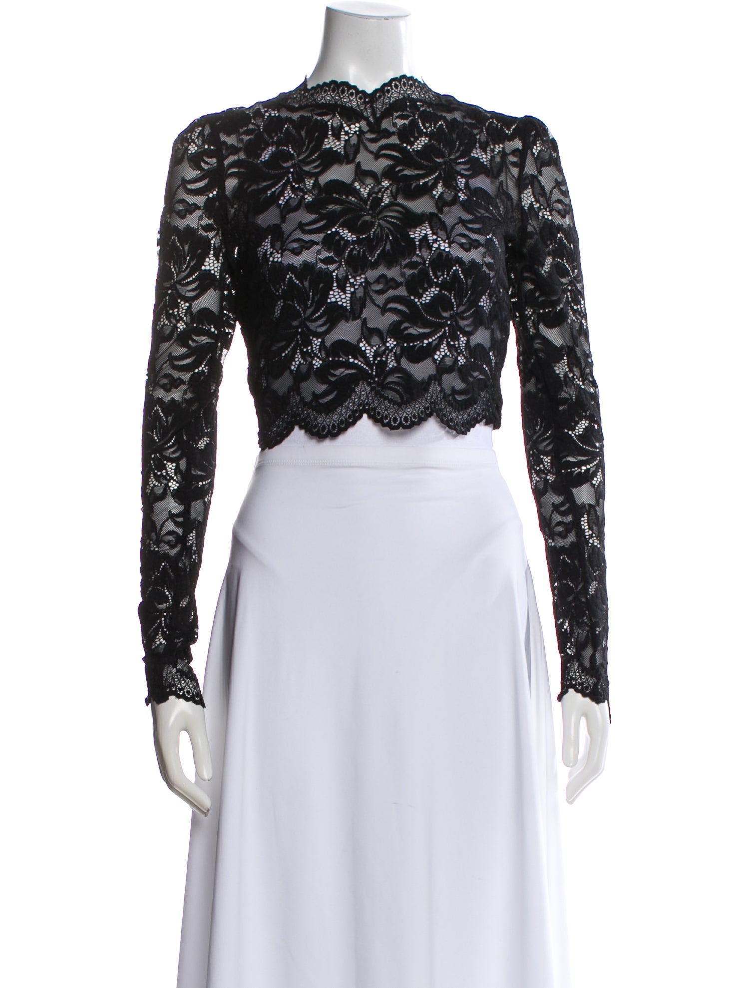 Paco Rabanne Lace Pattern Long Sleeve Top w/ Tags