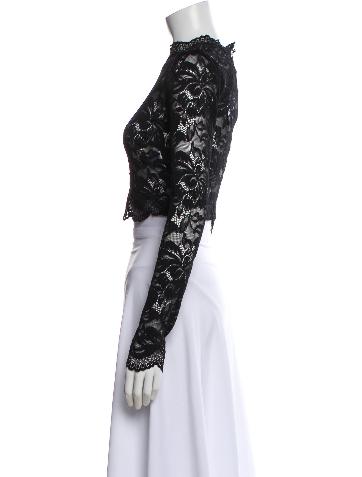 Paco Rabanne Lace Pattern Long Sleeve Top w/ Tags
