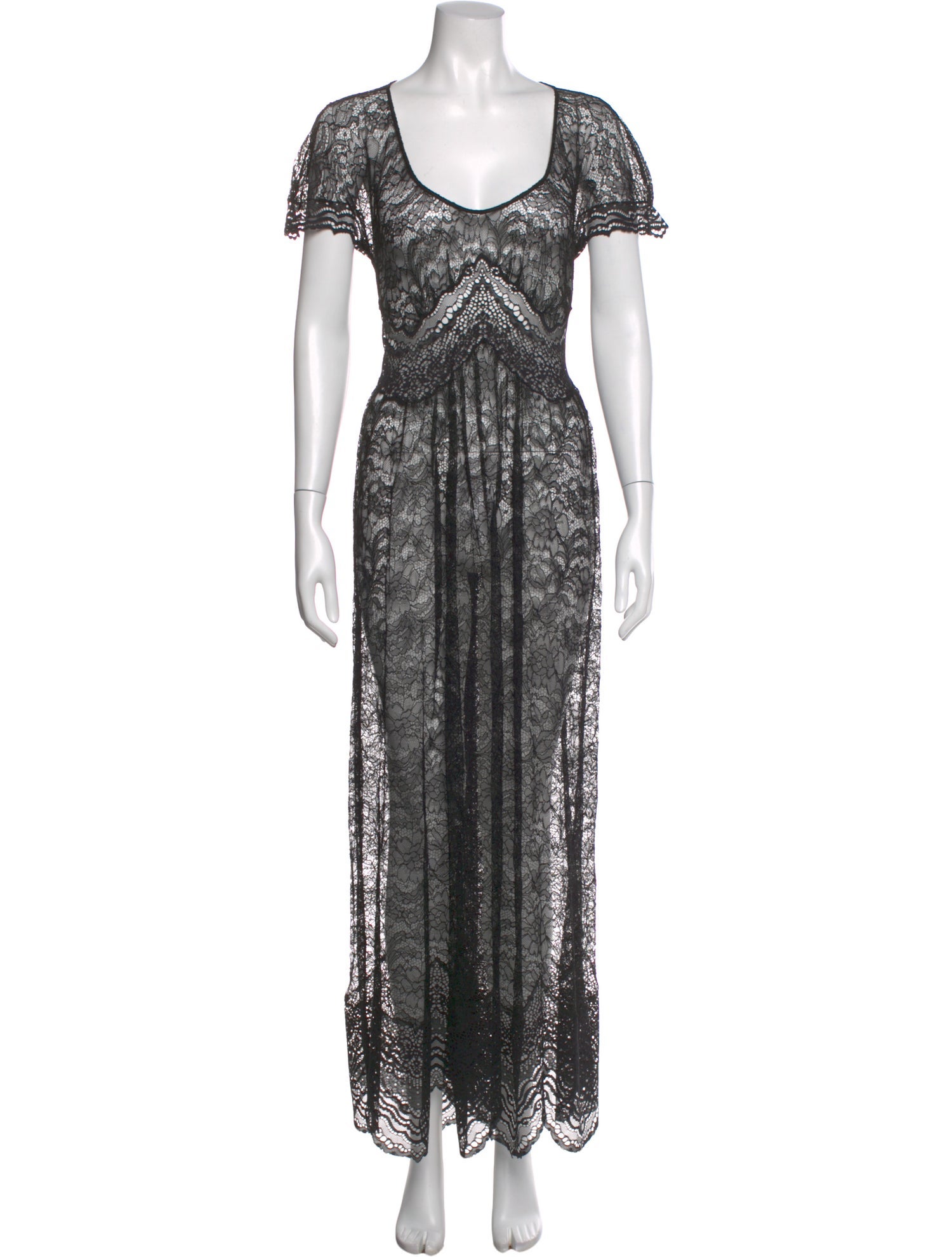 Paco Rabanne Nylon Long Dress