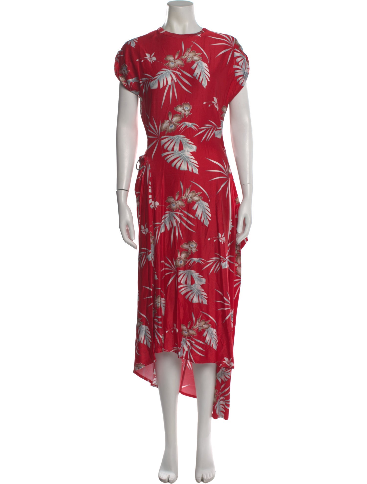 Paco Rabanne Floral Print Long Dress