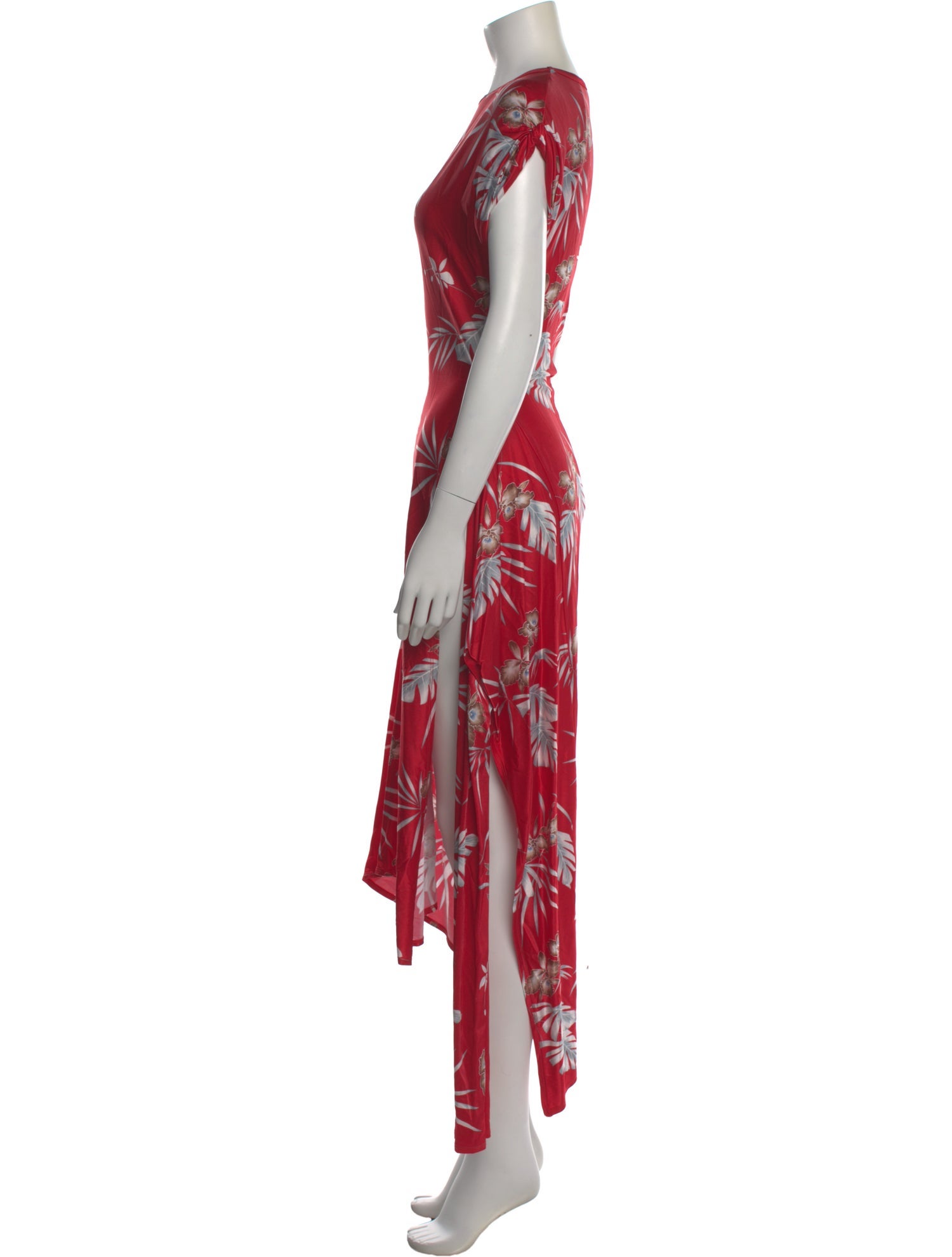 Paco Rabanne Floral Print Long Dress