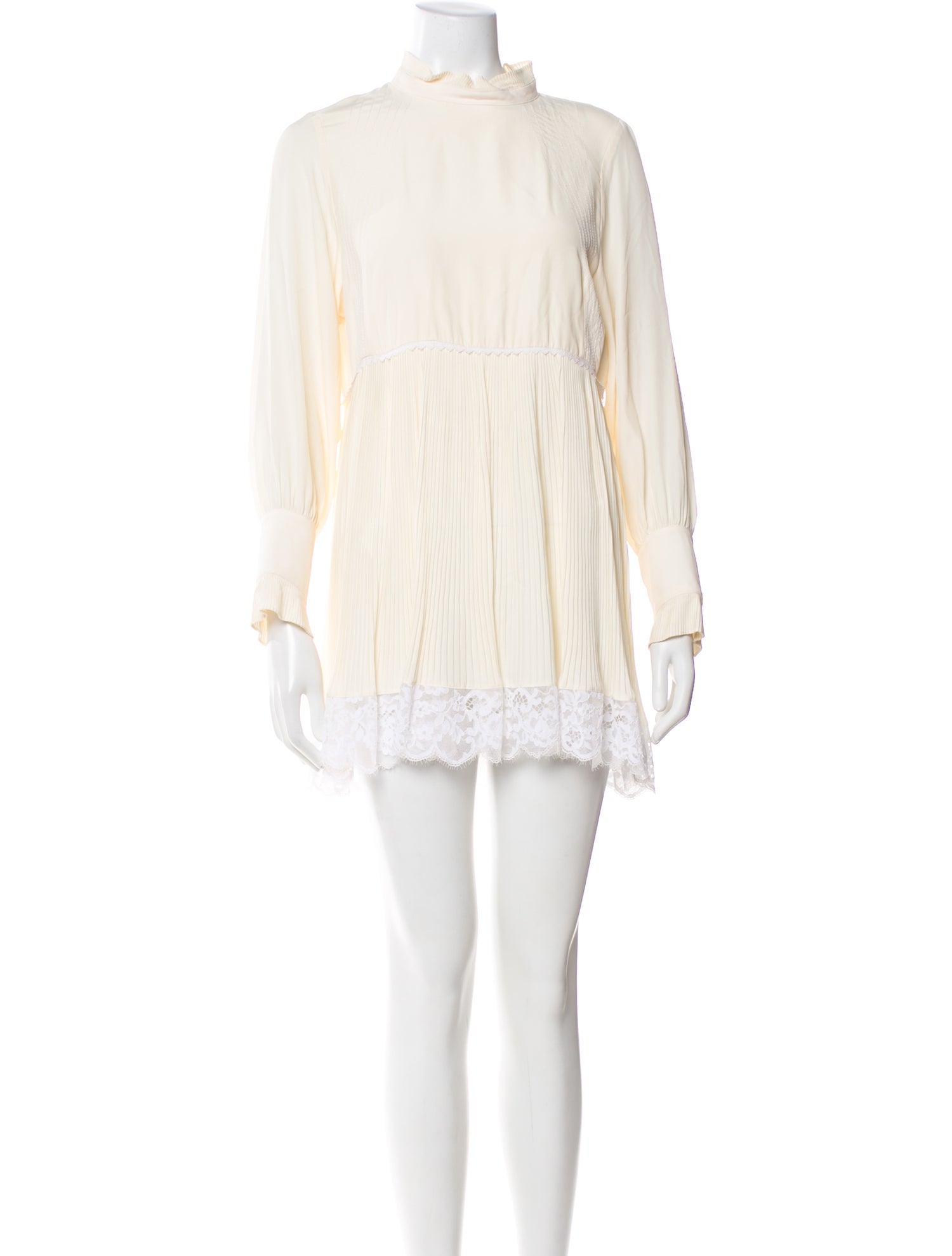 Paco Rabanne Mock Neck Mini Dress