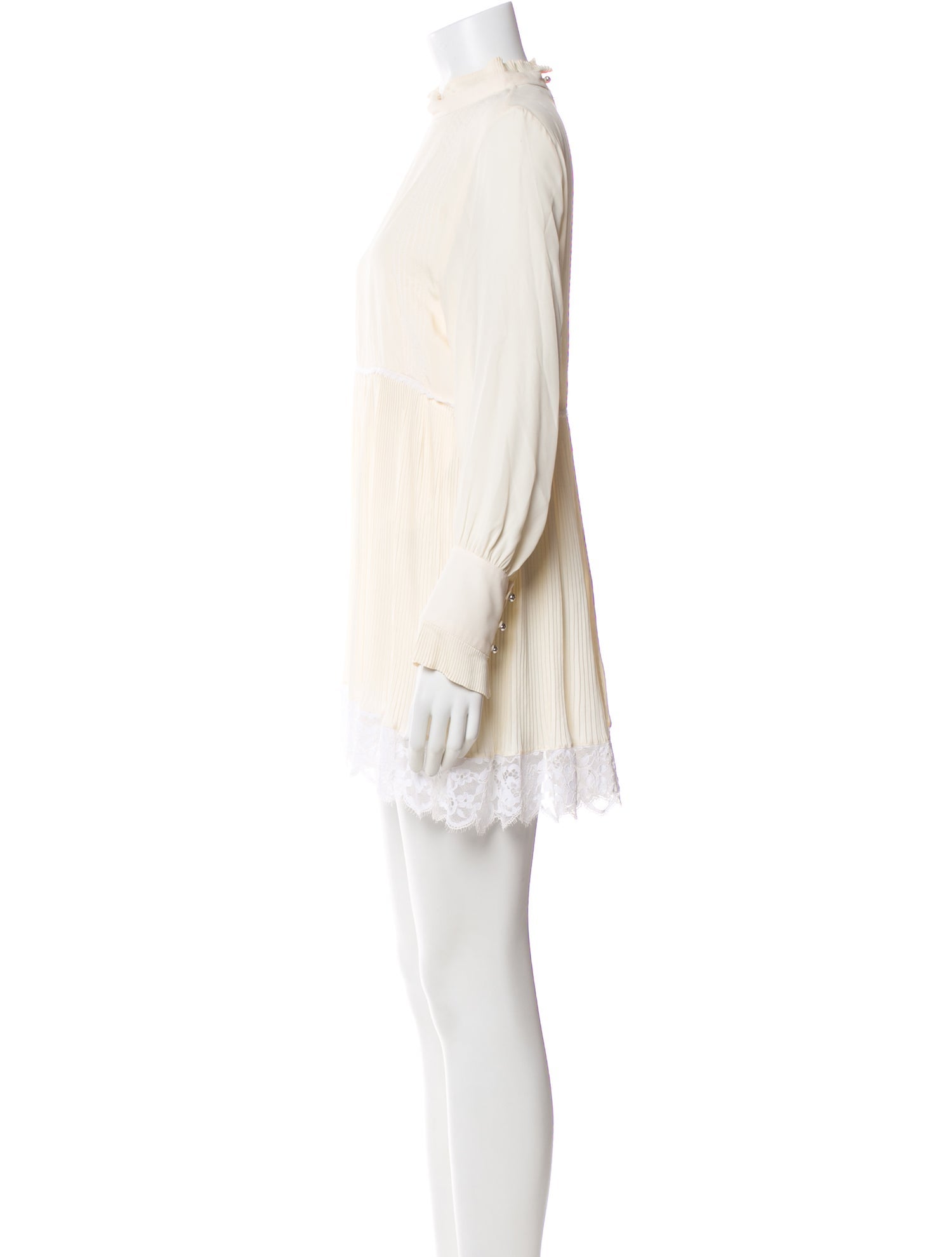 Paco Rabanne Mock Neck Mini Dress