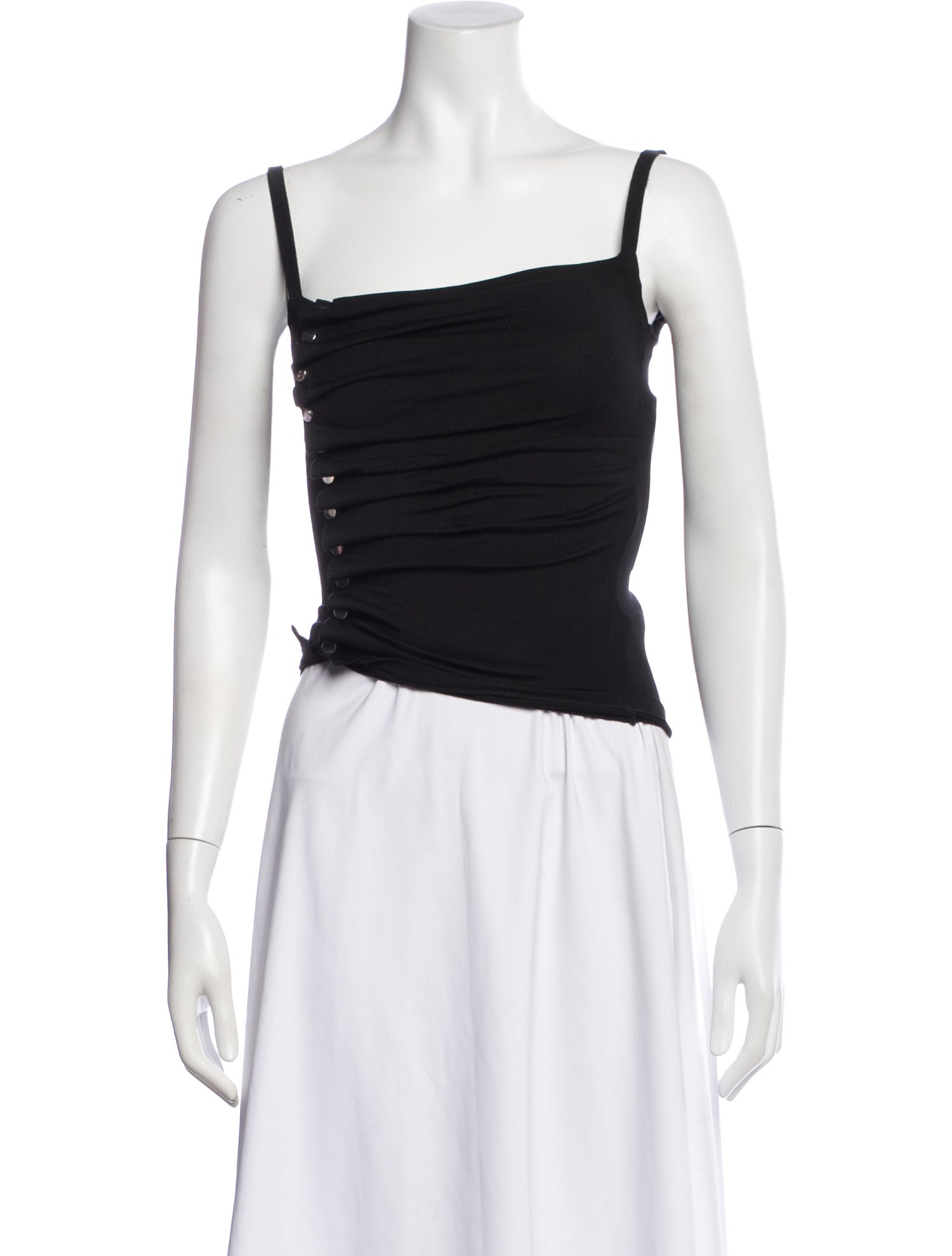 Paco Rabanne Square Neckline Sleeveless Top